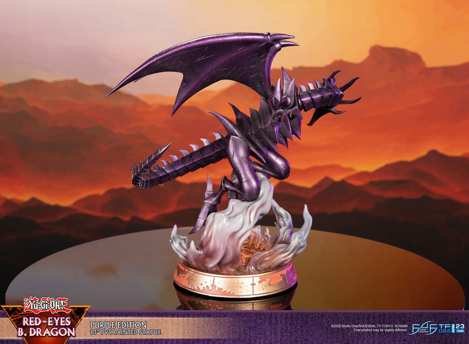 Yu-Gi-Oh! Red Eyes B. Dragon (Purple Edition) Statues  (Prototype Shown) View 7