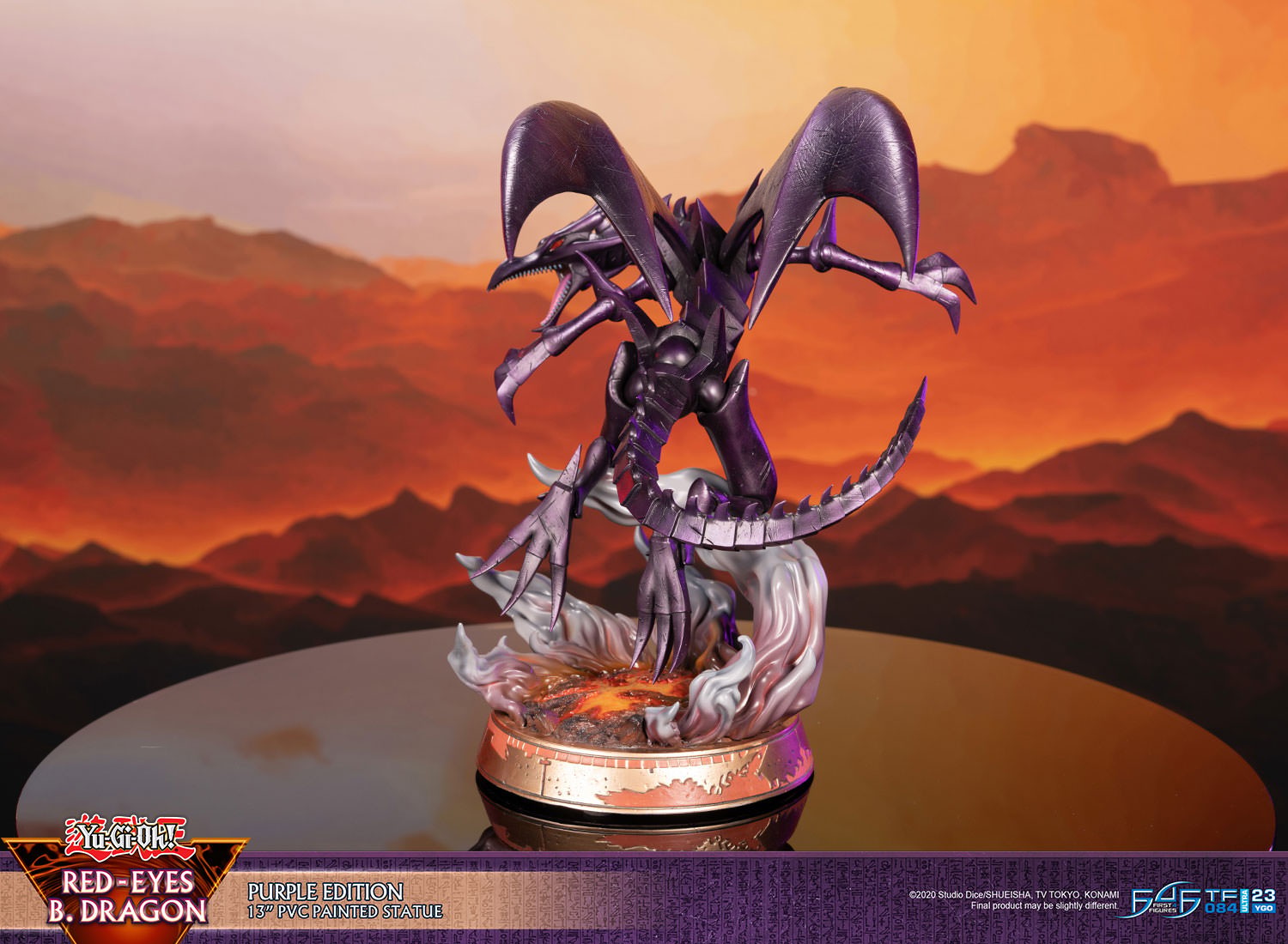 Yu-Gi-Oh! Red Eyes B. Dragon (Purple Edition) Statues  (Prototype Shown) View 8