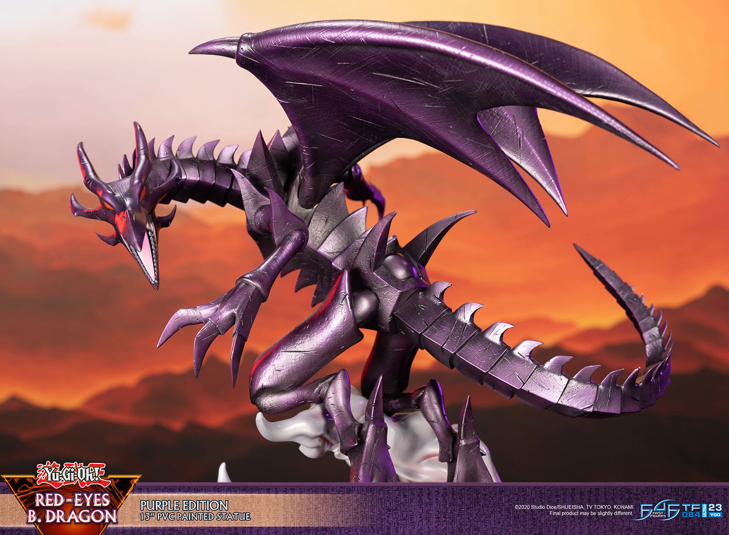 Yu-Gi-Oh! Red Eyes B. Dragon (Purple Edition) Statues  (Prototype Shown) View 9