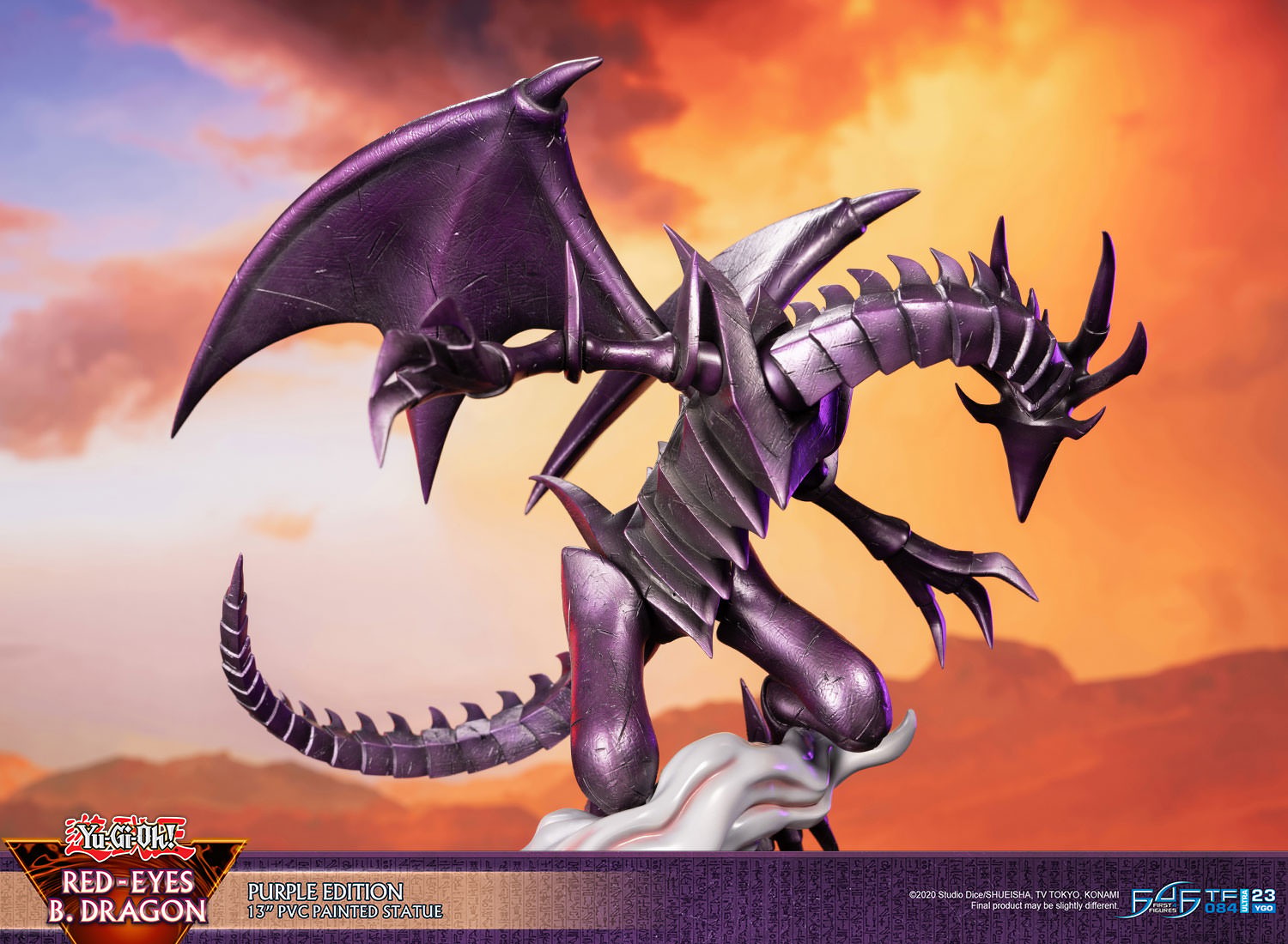 Yu-Gi-Oh! Red Eyes B. Dragon (Purple Edition) Statues  (Prototype Shown) View 10