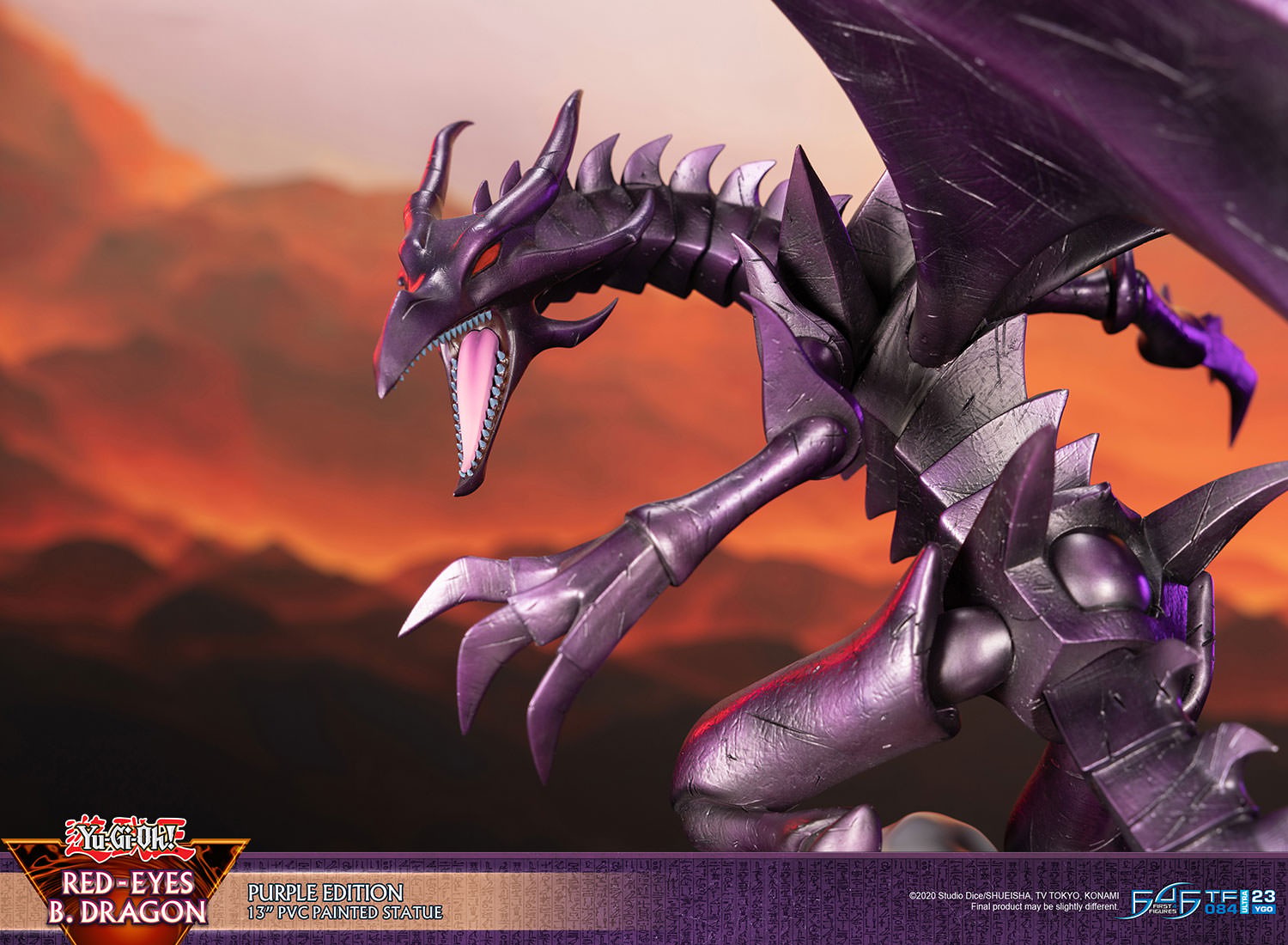 Yu-Gi-Oh! Red Eyes B. Dragon (Purple Edition) Statues  (Prototype Shown) View 11