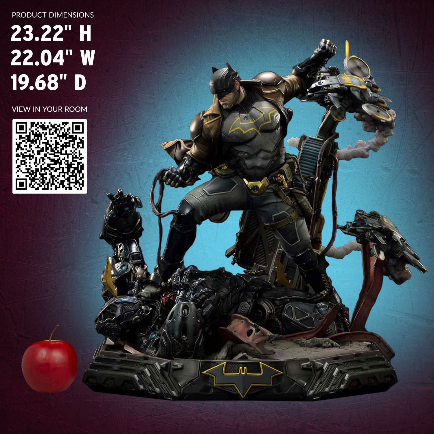 DC Comics Batman Dark Detective Tactical Coat Quarter Scale Statue  Collector Edition (Prototype Shown) View 2