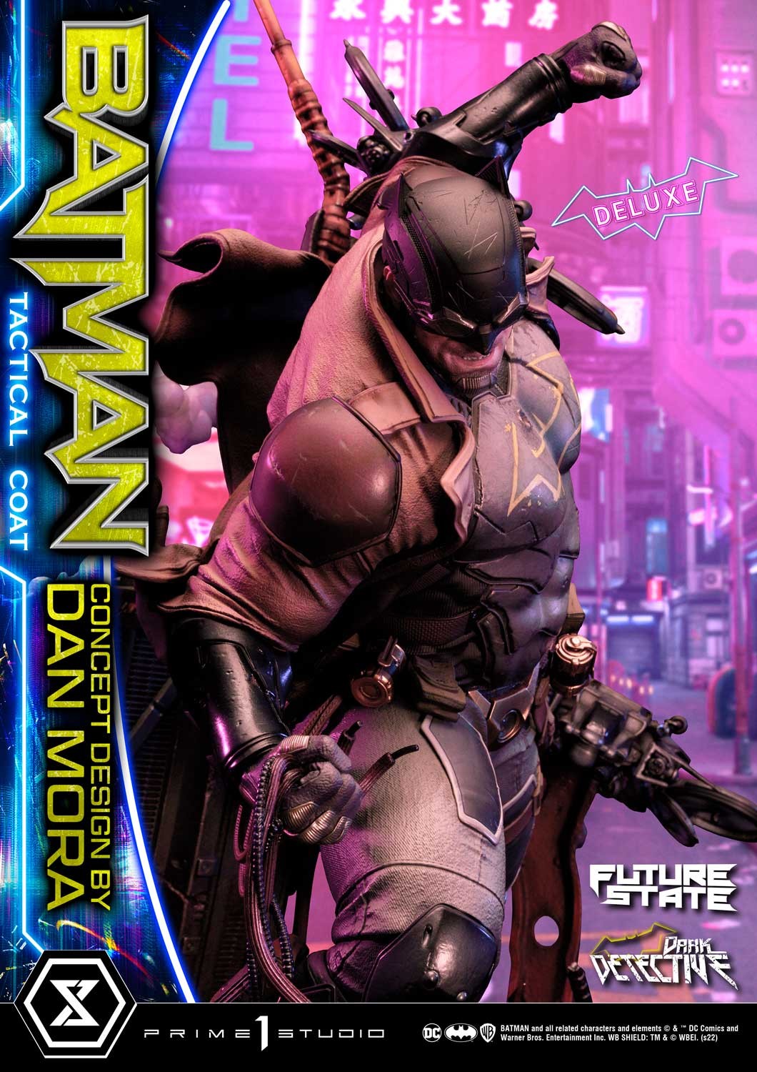 DC Comics Batman Dark Detective Tactical Coat (Deluxe Version) Quarter Scale Statue  (Prototype Shown) View 3