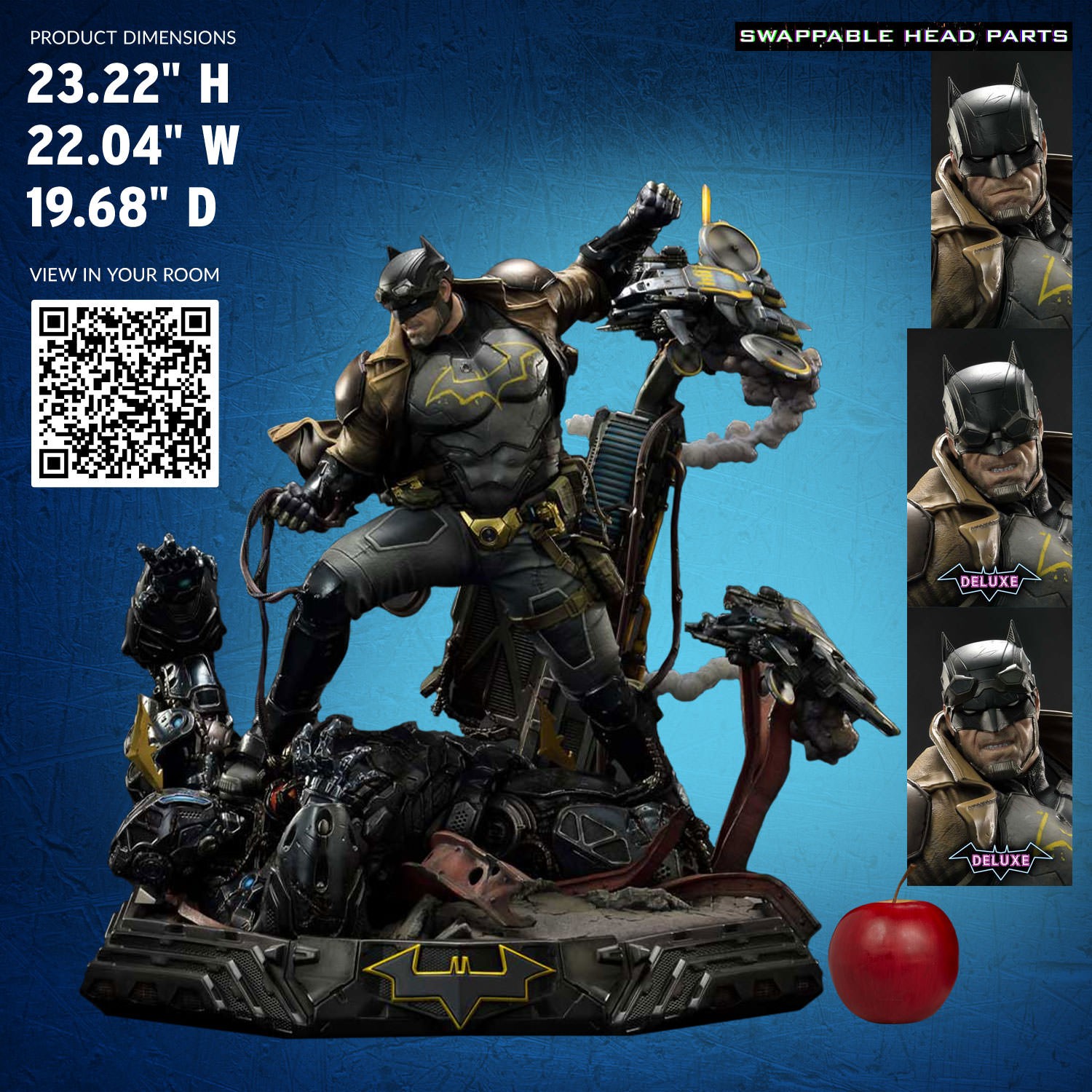 DC Comics Batman Dark Detective Tactical Coat (Deluxe Version) Quarter Scale Statue  (Prototype Shown) View 2