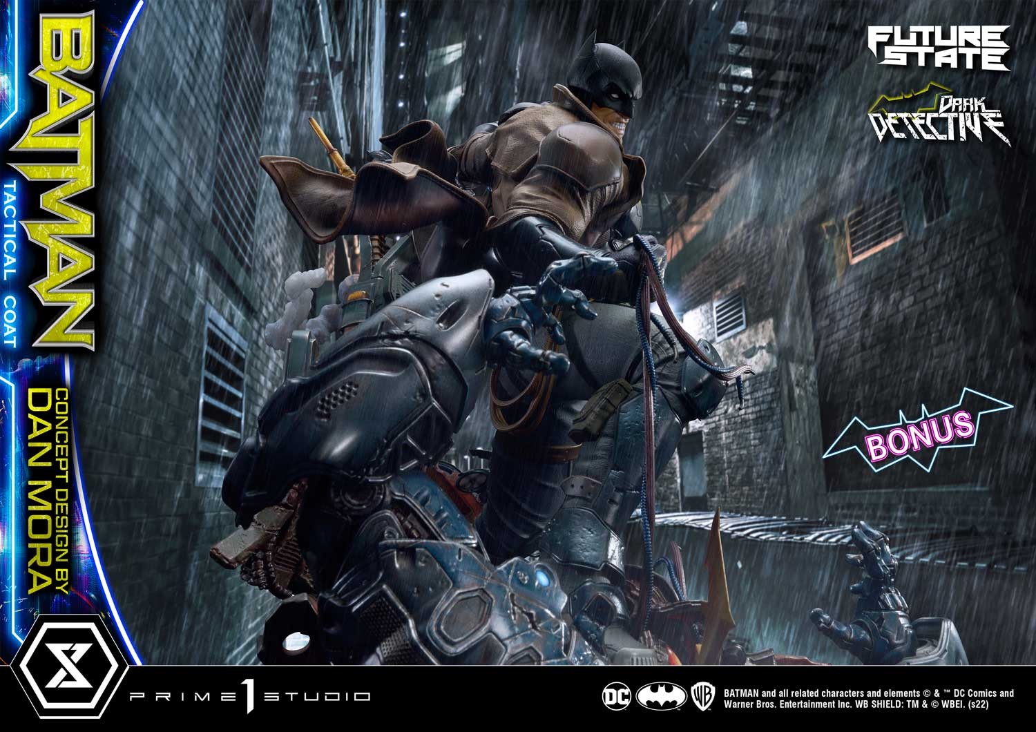 DC Comics Batman Dark Detective Tactical Coat (Deluxe Bonus Version) Quarter Scale Statue  (Prototype Shown) View 5