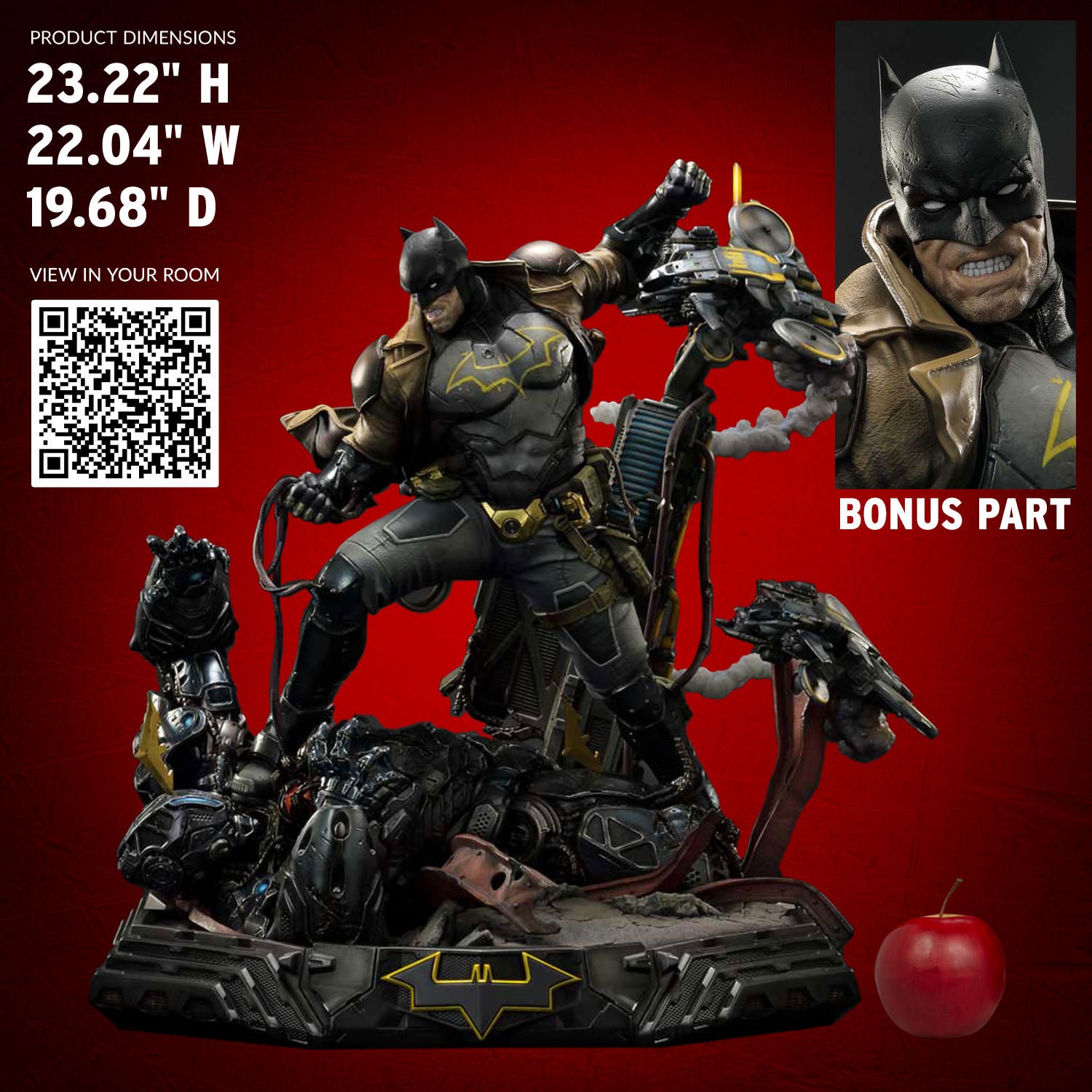 DC Comics Batman Dark Detective Tactical Coat (Deluxe Bonus Version) Quarter Scale Statue  (Prototype Shown) View 2