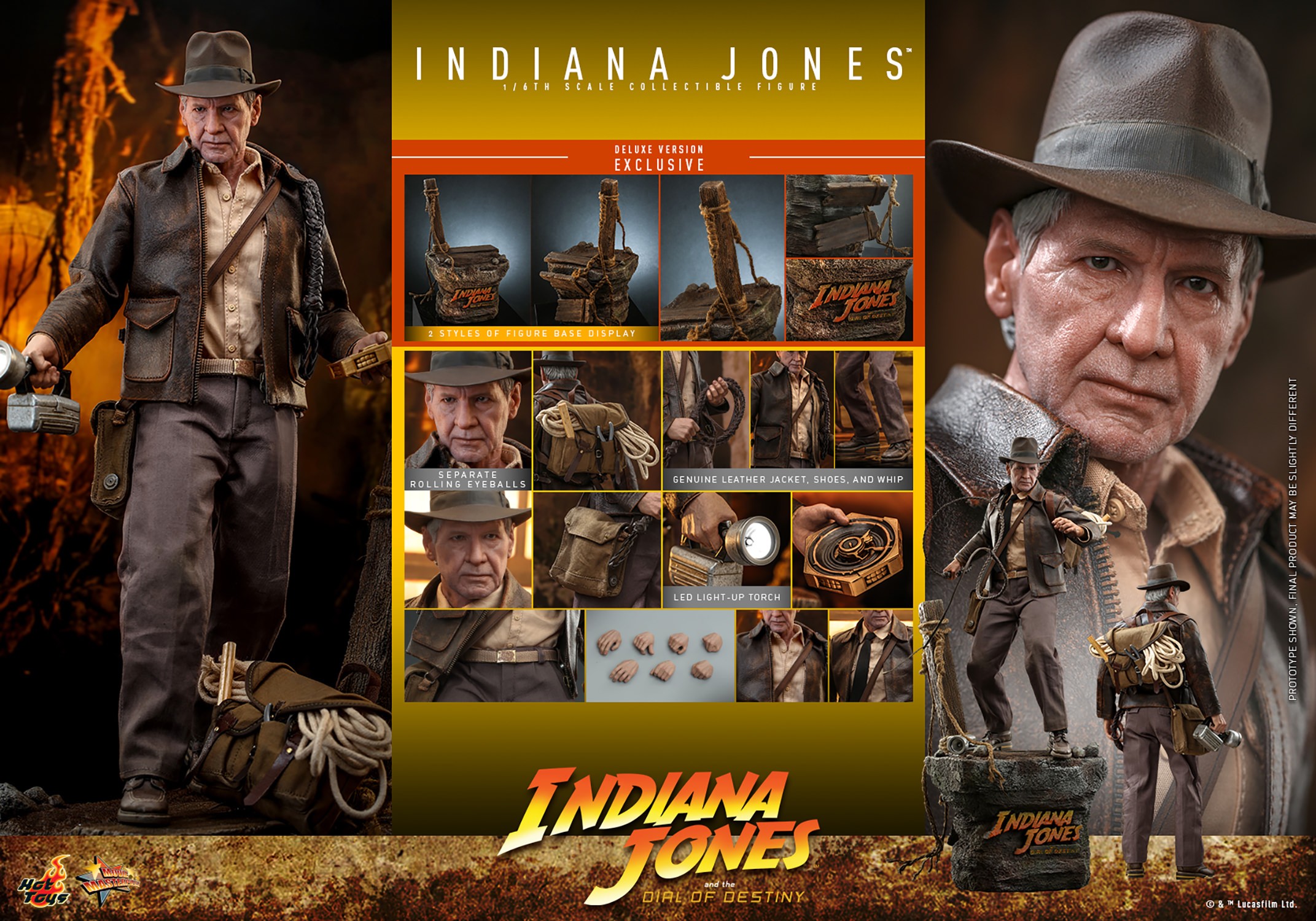 Indiana Jones Indiana Jones (Deluxe Version) Sixth Scale Figure  (Prototype Shown) View 21