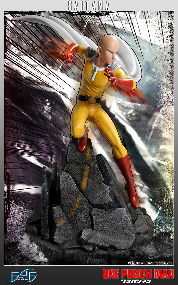 One-Punch Man Saitama Statues  View 3