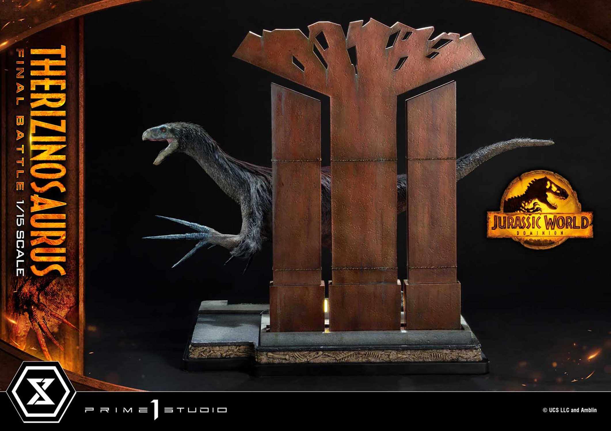 Jurassic World Dominion Therizinosaurus Final Battle (Bonus Version) Statues  (Prototype Shown) View 13