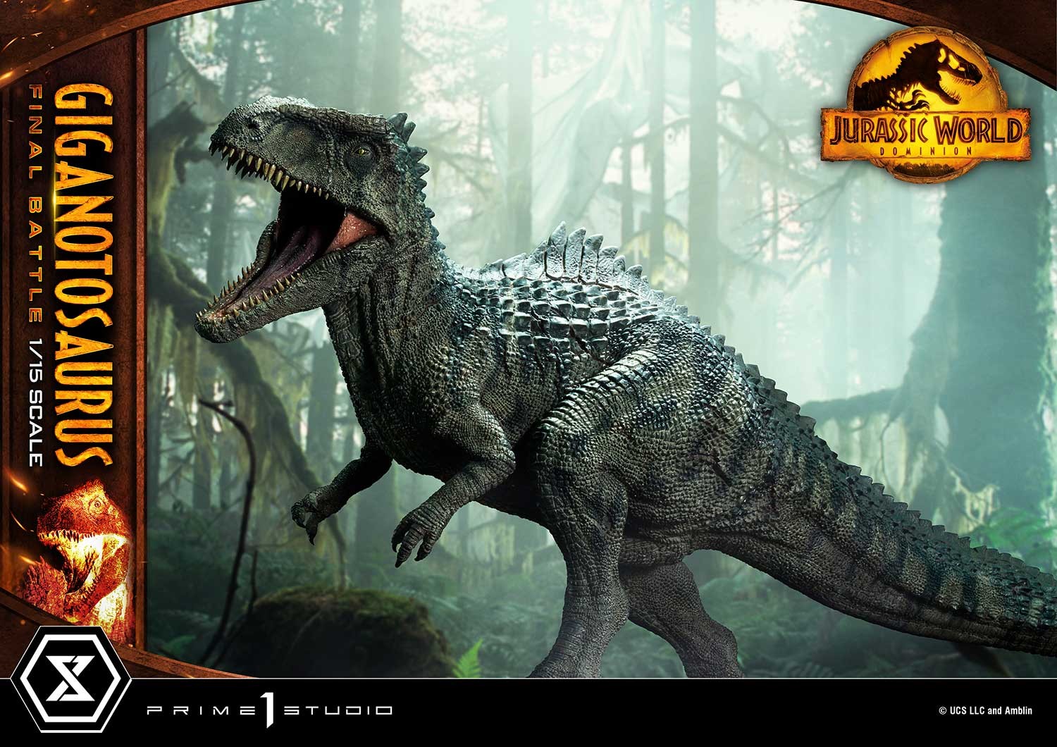 Jurassic World Dominion Giganotosaurus Final Battle (Bonus Version) Statues  (Prototype Shown) View 6