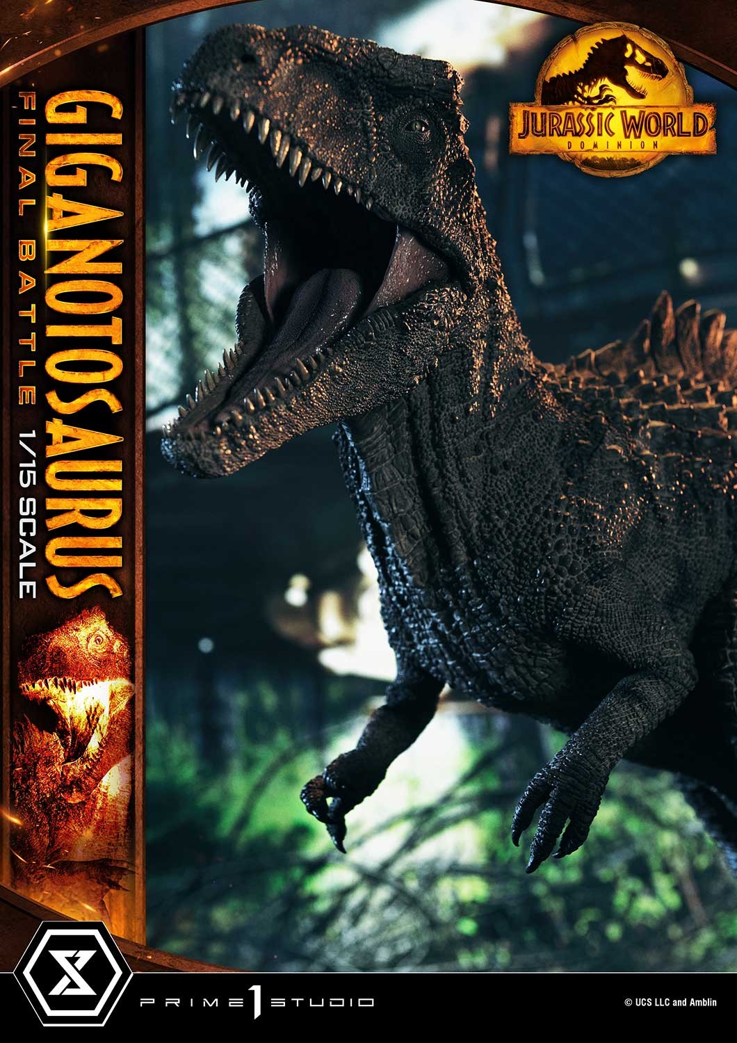 Jurassic World Dominion Giganotosaurus Final Battle (Bonus Version) Statues  (Prototype Shown) View 8