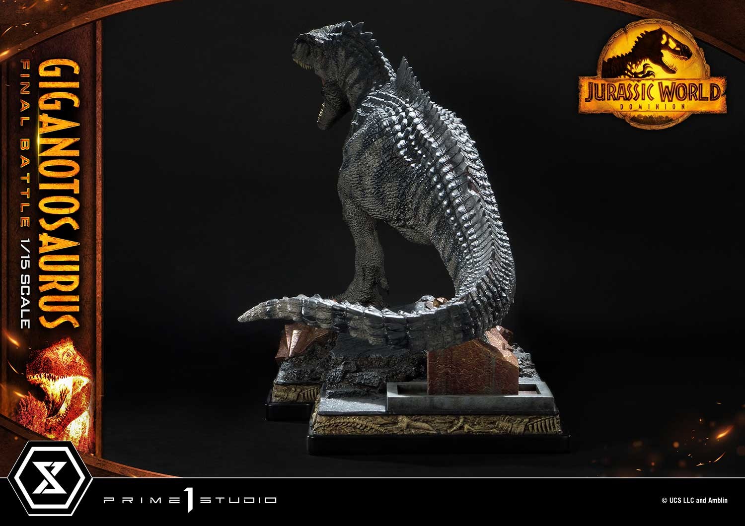 Jurassic World Dominion Giganotosaurus Final Battle (Bonus Version) Statues  (Prototype Shown) View 11