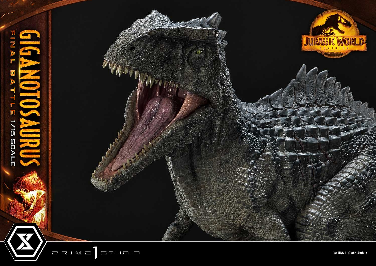 Jurassic World Dominion Giganotosaurus Final Battle (Bonus Version) Statues  (Prototype Shown) View 15