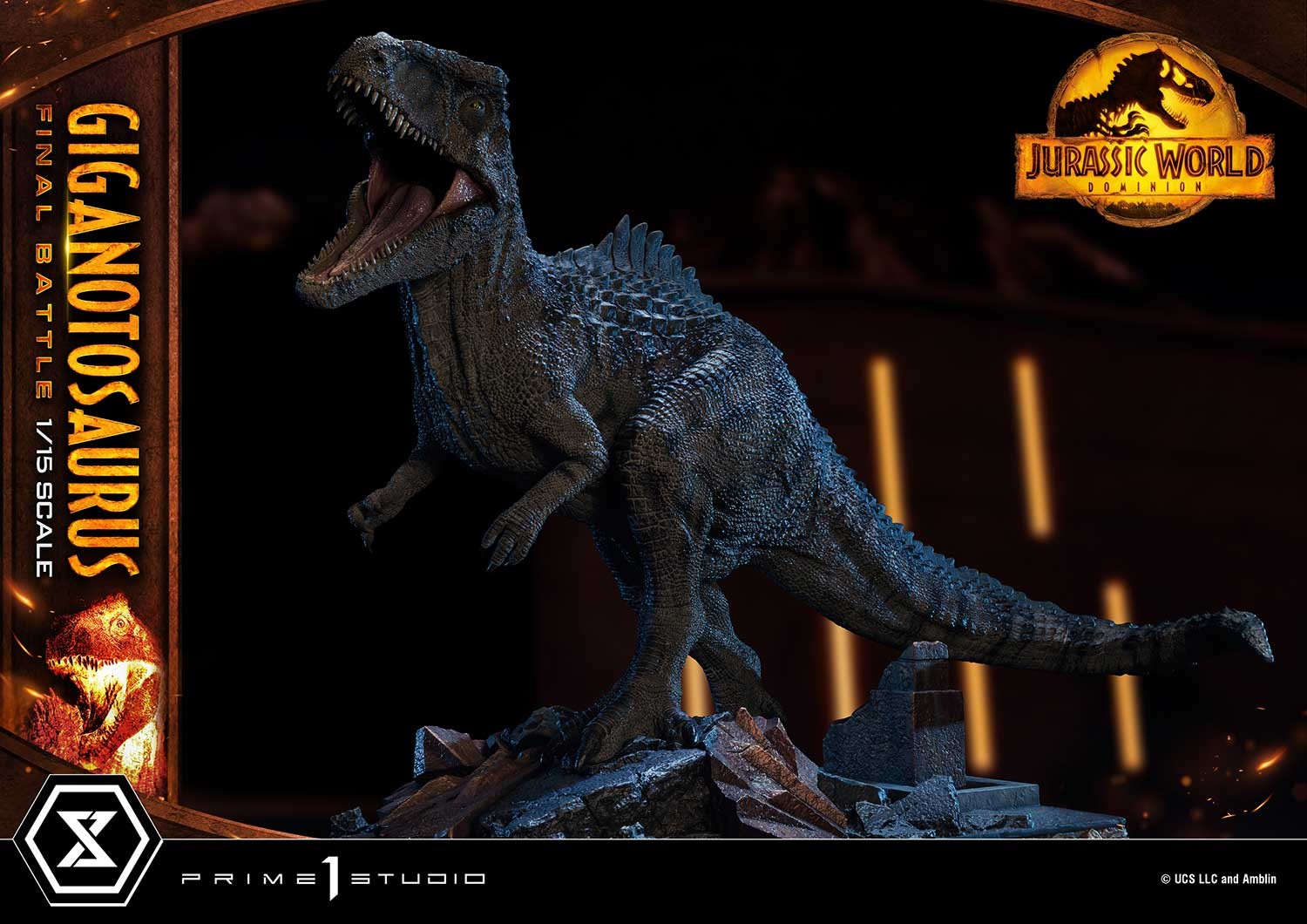 Jurassic World Dominion Giganotosaurus Final Battle (Bonus Version) Statues  (Prototype Shown) View 16