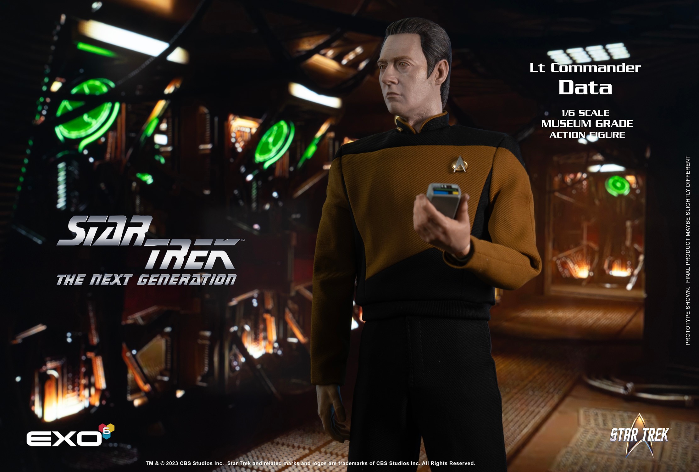 Star Trek Lt. Commander Data (Standard Version) Sixth Scale Figure  (Prototype Shown) View 19