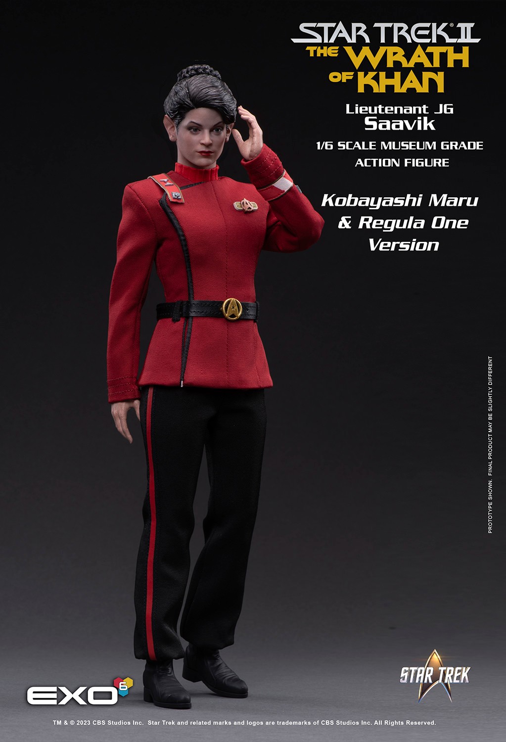Star Trek Lt. Saavik (Regula One Version) Sixth Scale Figure  Collector Edition (Prototype Shown) View 11