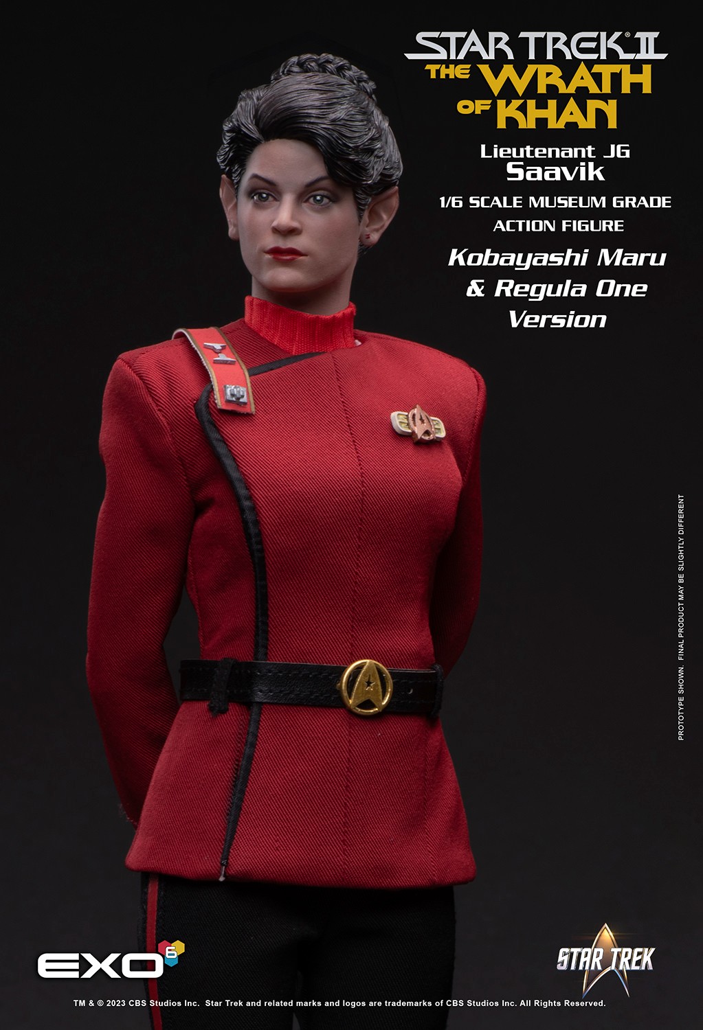 Star Trek Lt. Saavik (Kobayashi Maru Version) Sixth Scale Figure  (Prototype Shown) View 3