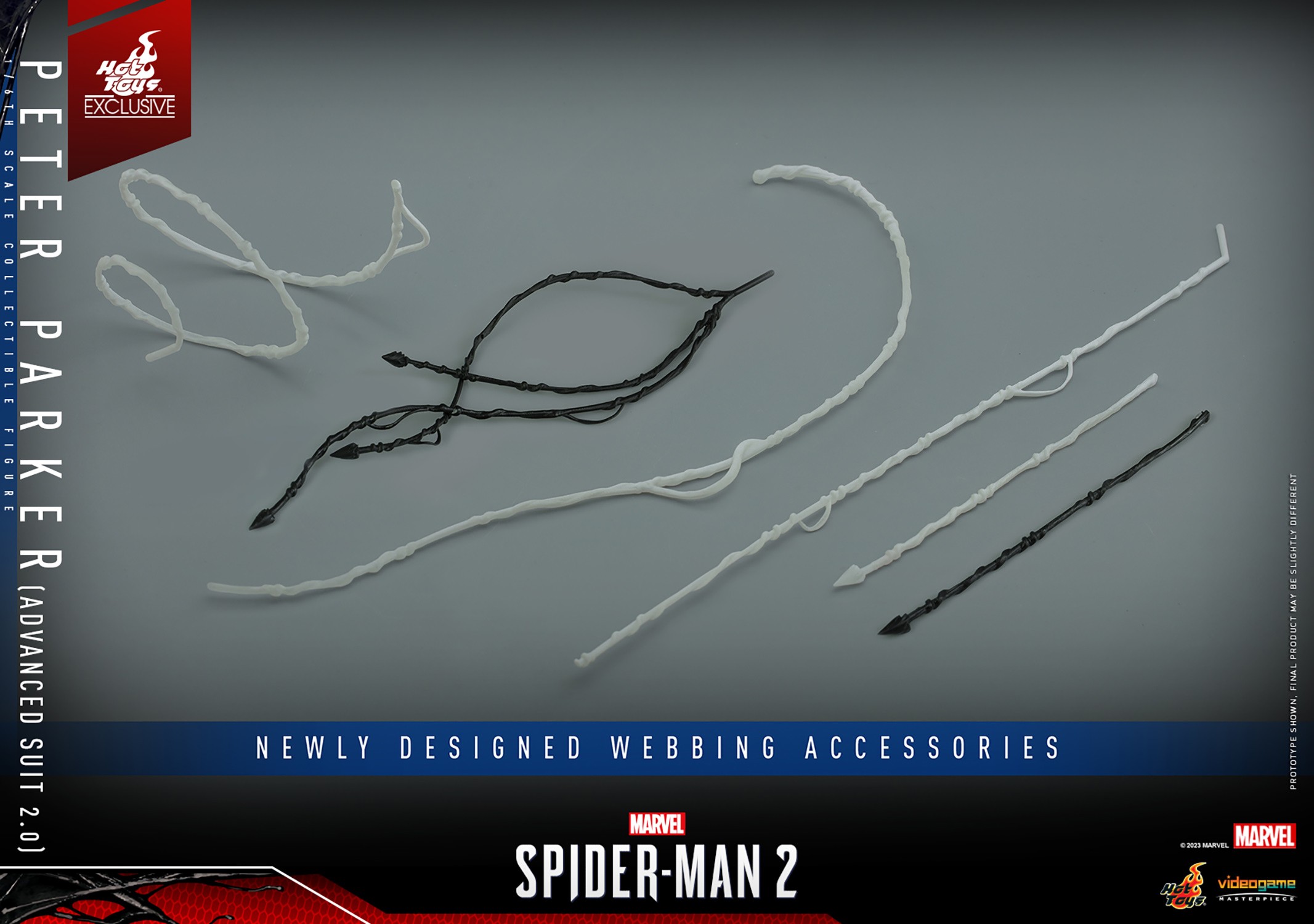 Wide shot of the newly designed webbing accessories included in the box. (Prototype Shown) View 16