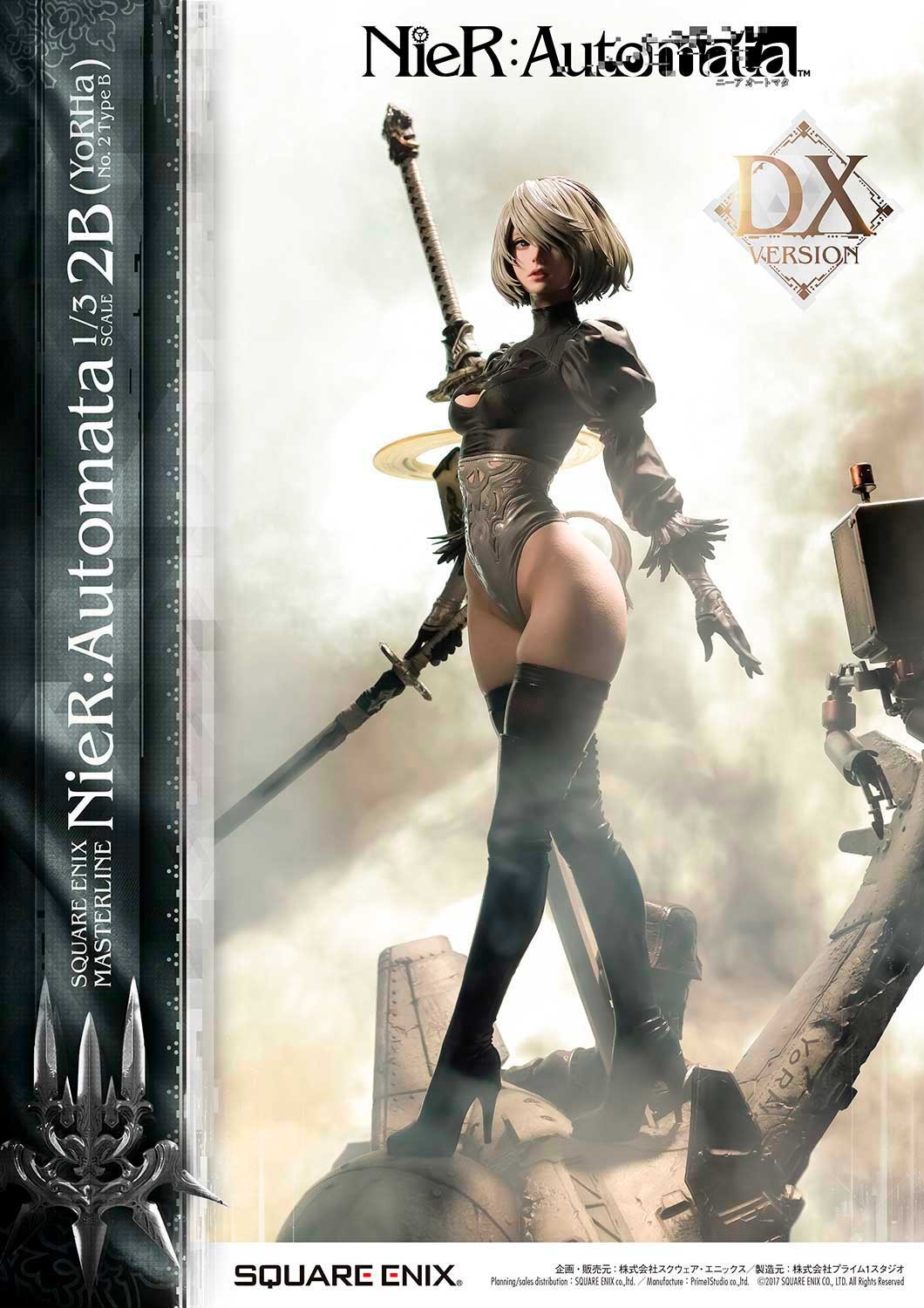 NieR: Automata 2B - YoRHa No. 2 Type B (Deluxe Ver.) 1:3 Scale Statue  (Prototype Shown) View 4