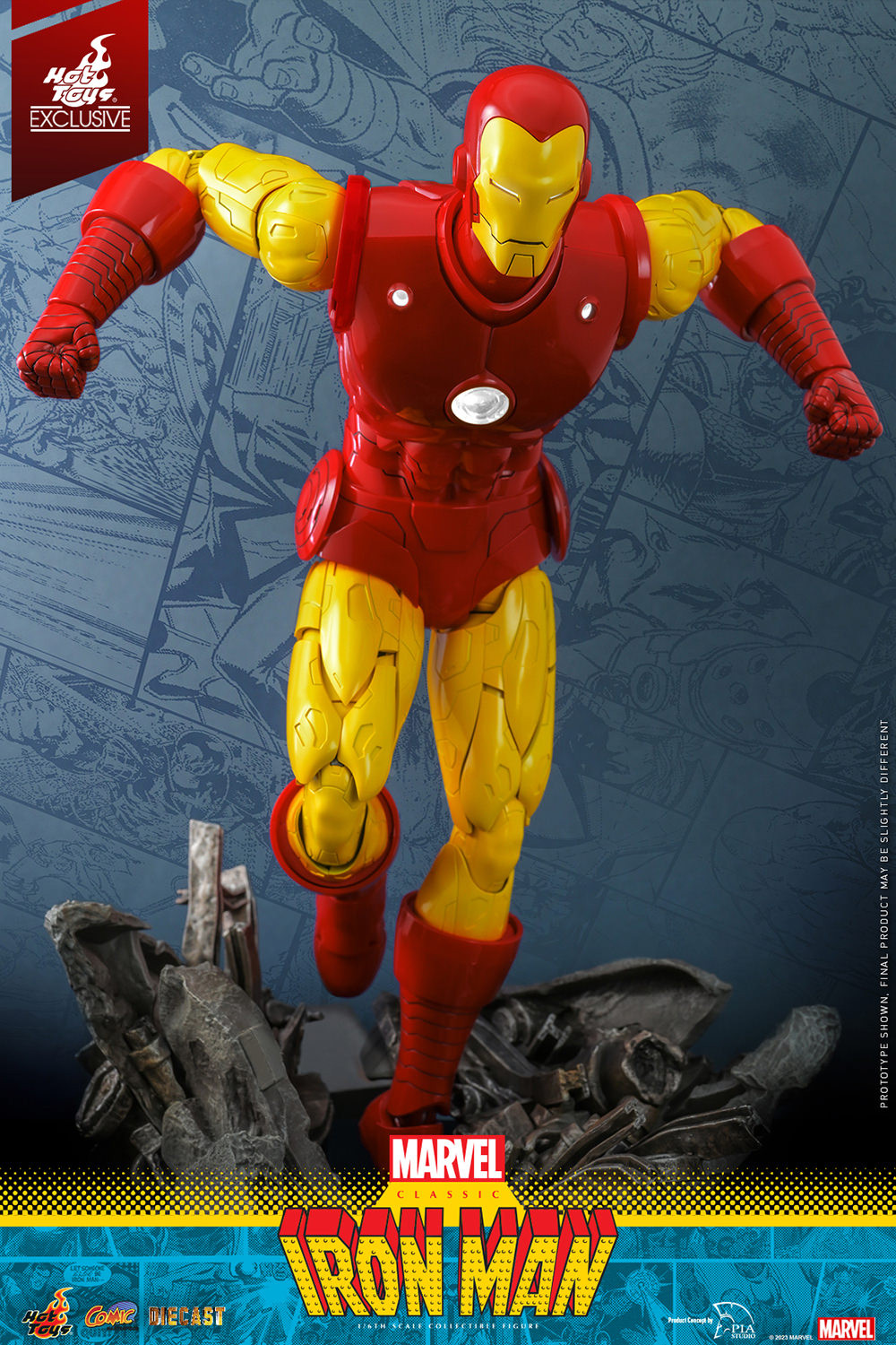 Marvel Classic Iron Man Sixth Scale Figure  (Prototype Shown) View 8