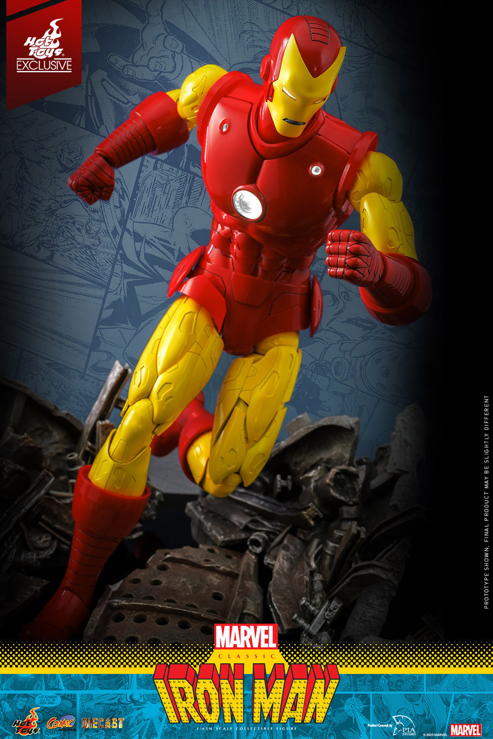 Marvel Classic Iron Man Sixth Scale Figure  (Prototype Shown) View 9