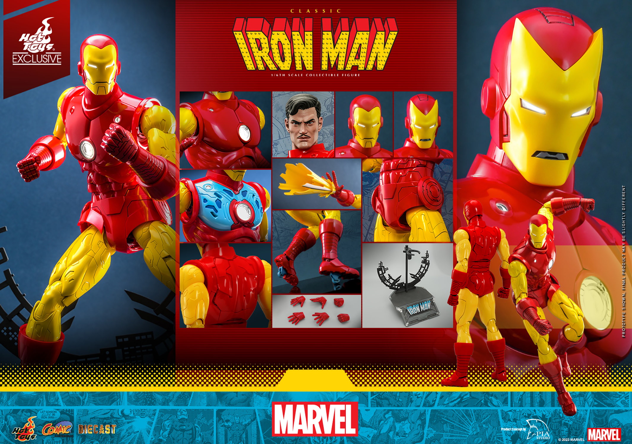 Marvel Classic Iron Man Sixth Scale Figure  (Prototype Shown) View 27