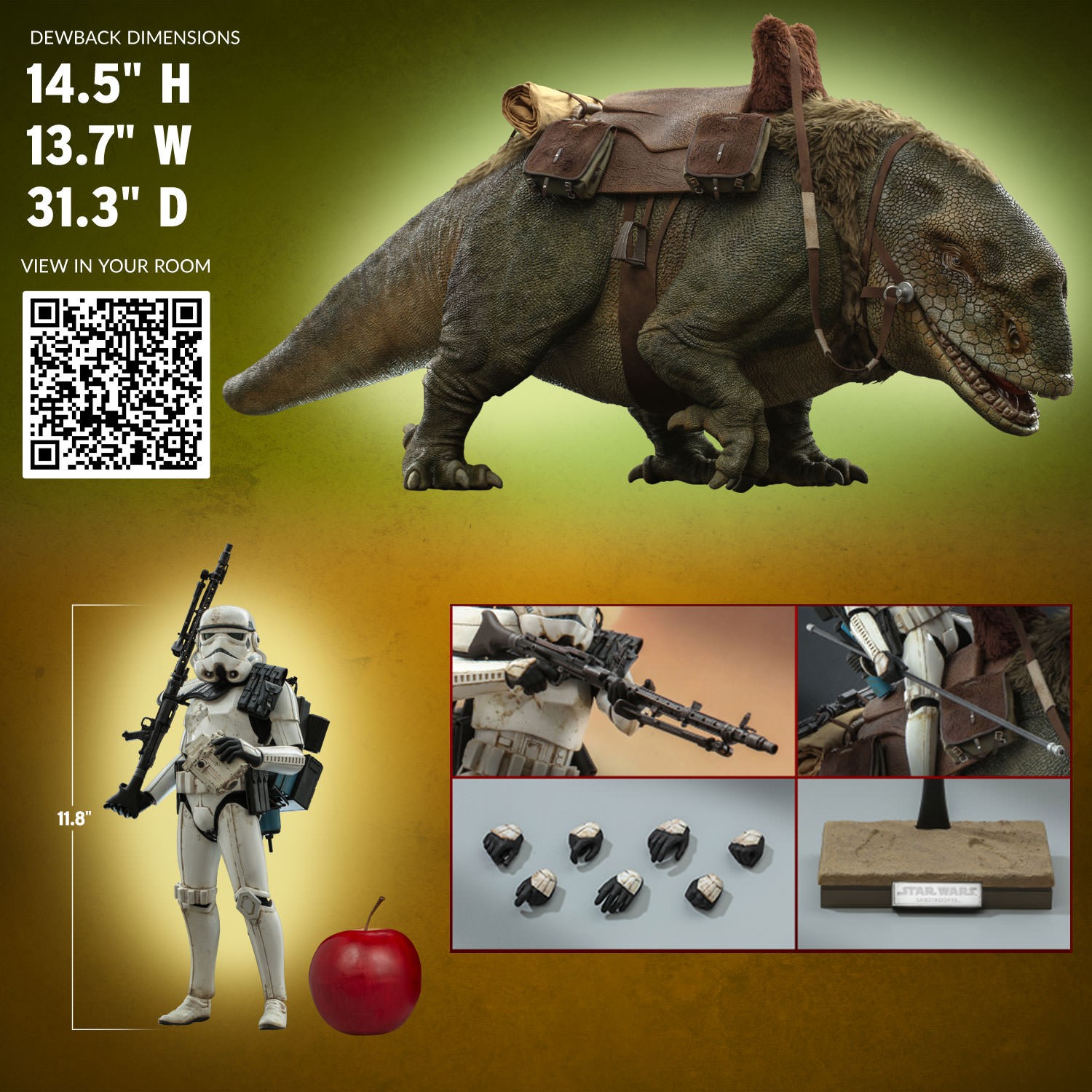 Sandtrooper Sergeant™ & Dewback™ Sixth Scale Figure Set by Hot