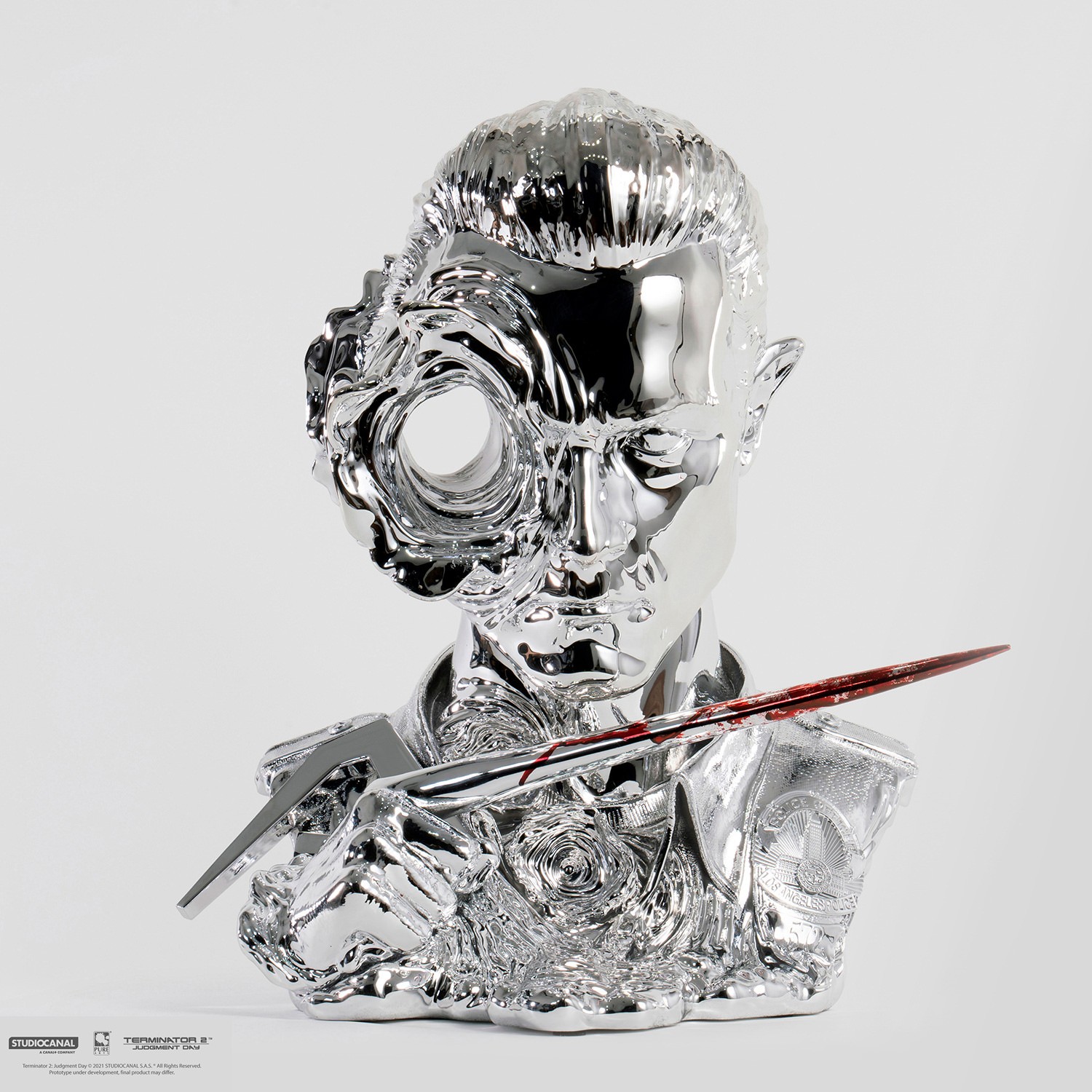 T-1000 Art Mask (Liquid Metal Version) 1:1 Scale | Sideshow