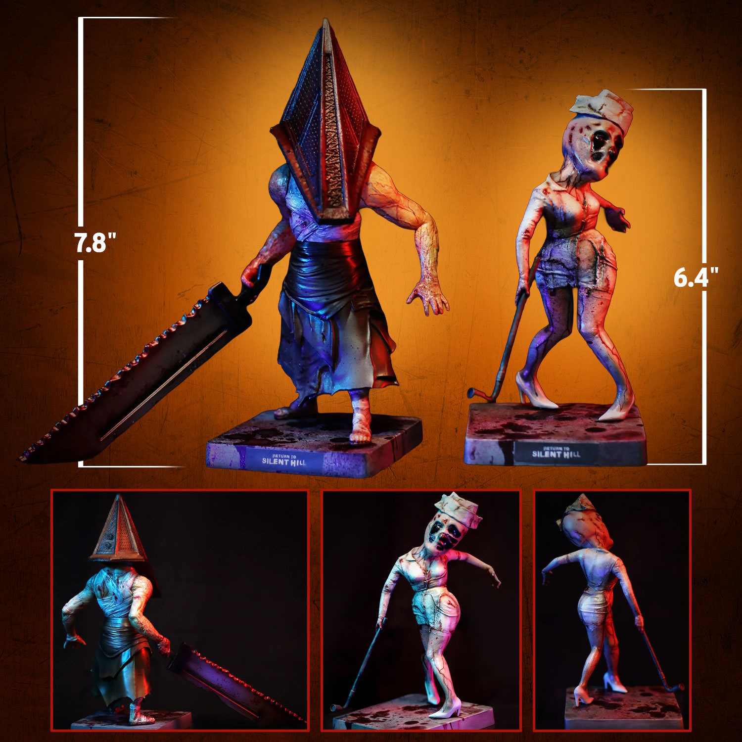 Silent Hill Pyramid Head and Bubble Head Nurse Sixth Scale Figure  (Prototype Shown) View 2