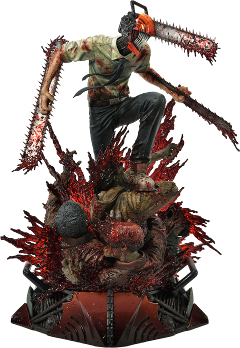 Chainsaw Man Denji/Chainsaw Man (Deluxe Bonus Version) Quarter Scale Statue  (Prototype Shown) View 17