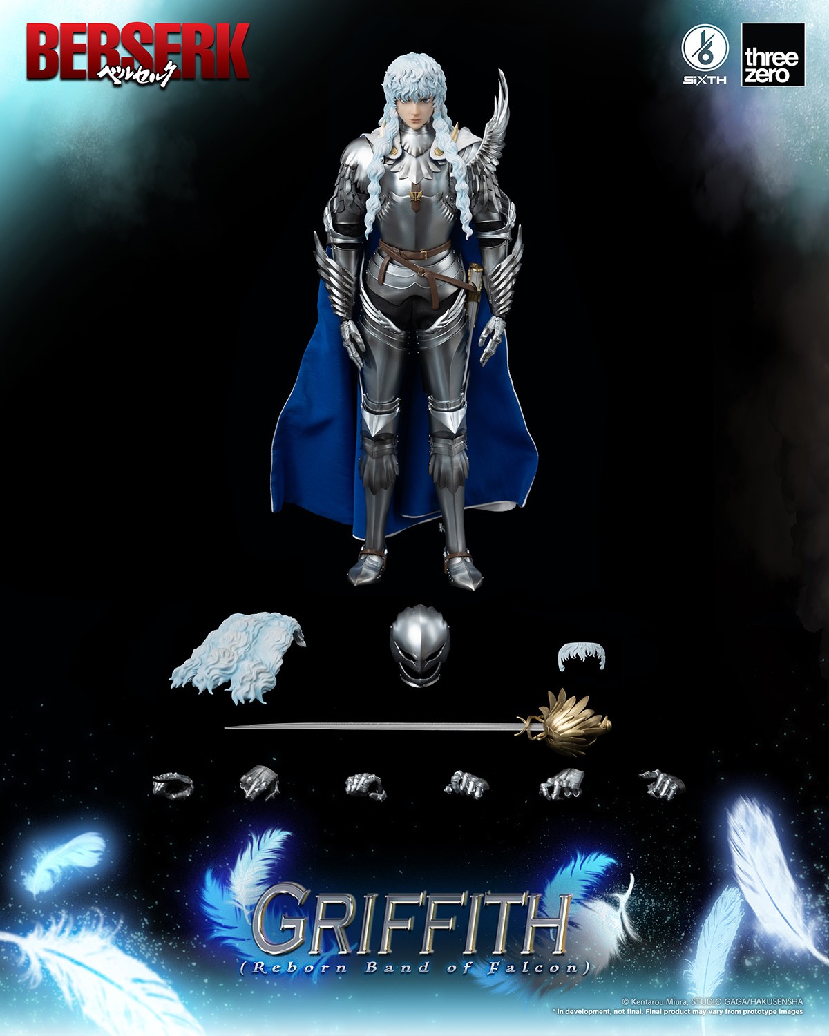 Berserk Griffith (Reborn Band of Falcon) Sixth Scale Figure  (Prototype Shown) View 6