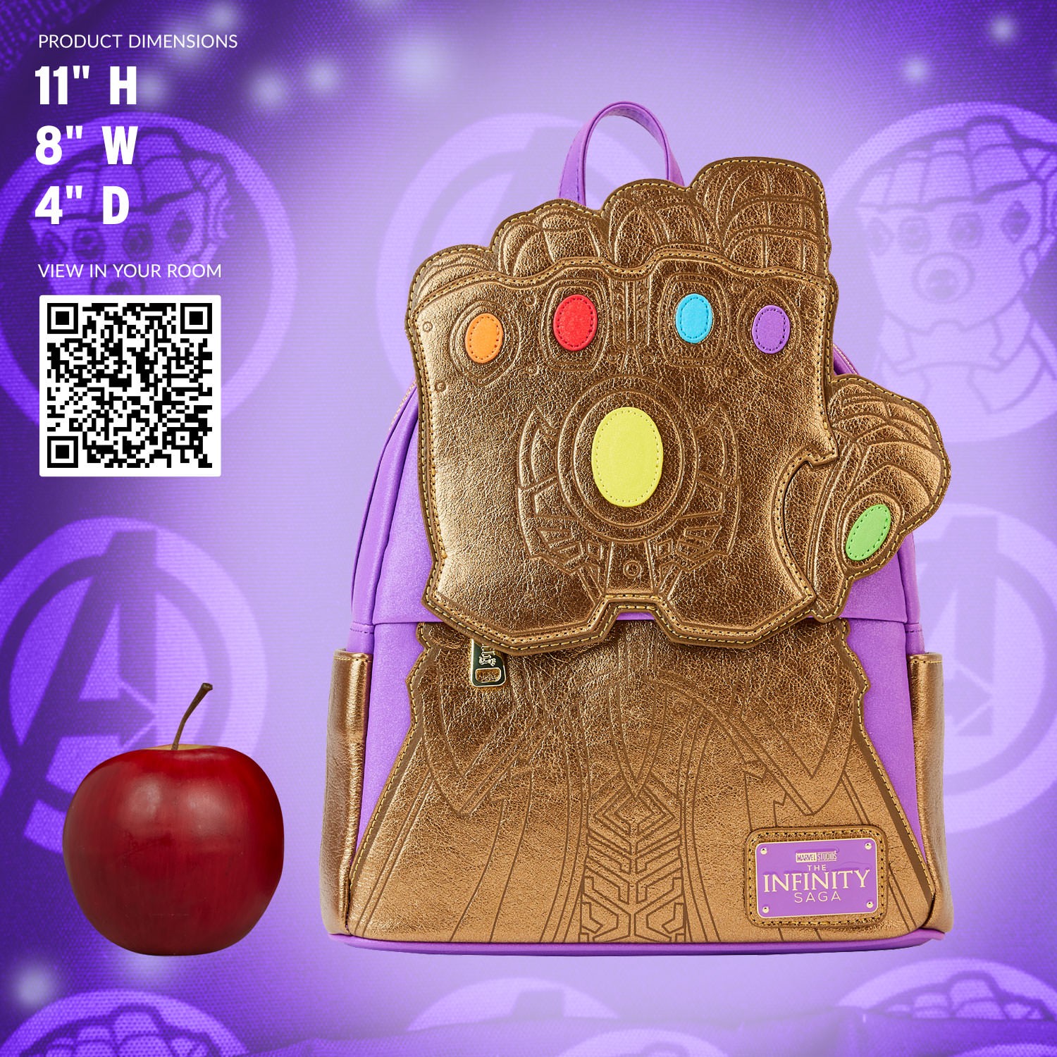 Shine Thanos Gauntlet Mini Backpack by Loungefly Sideshow