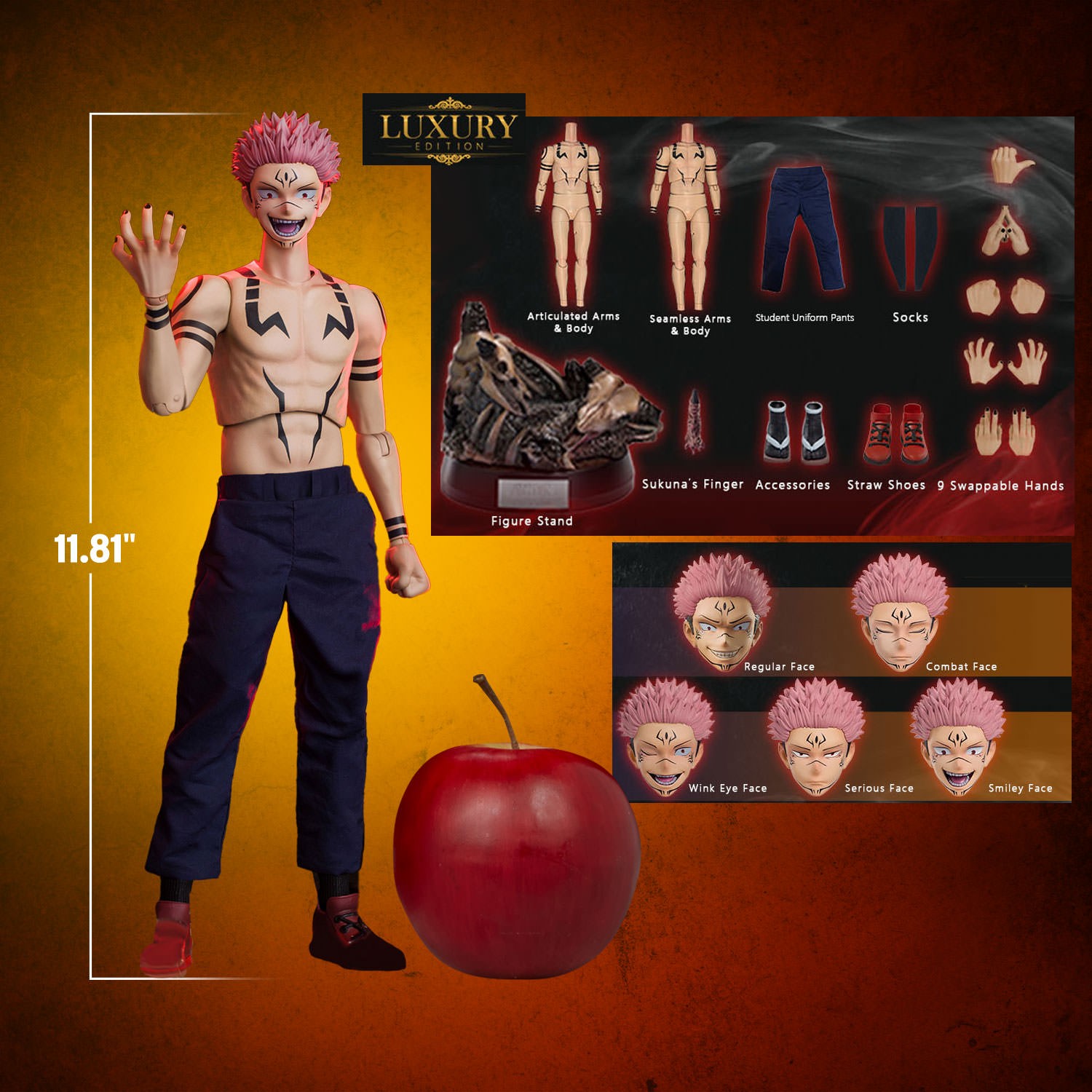 Jujutsu Kaisen Ryomen Sukuna (Luxury Version) Sixth Scale Figure  (Prototype Shown) View 2