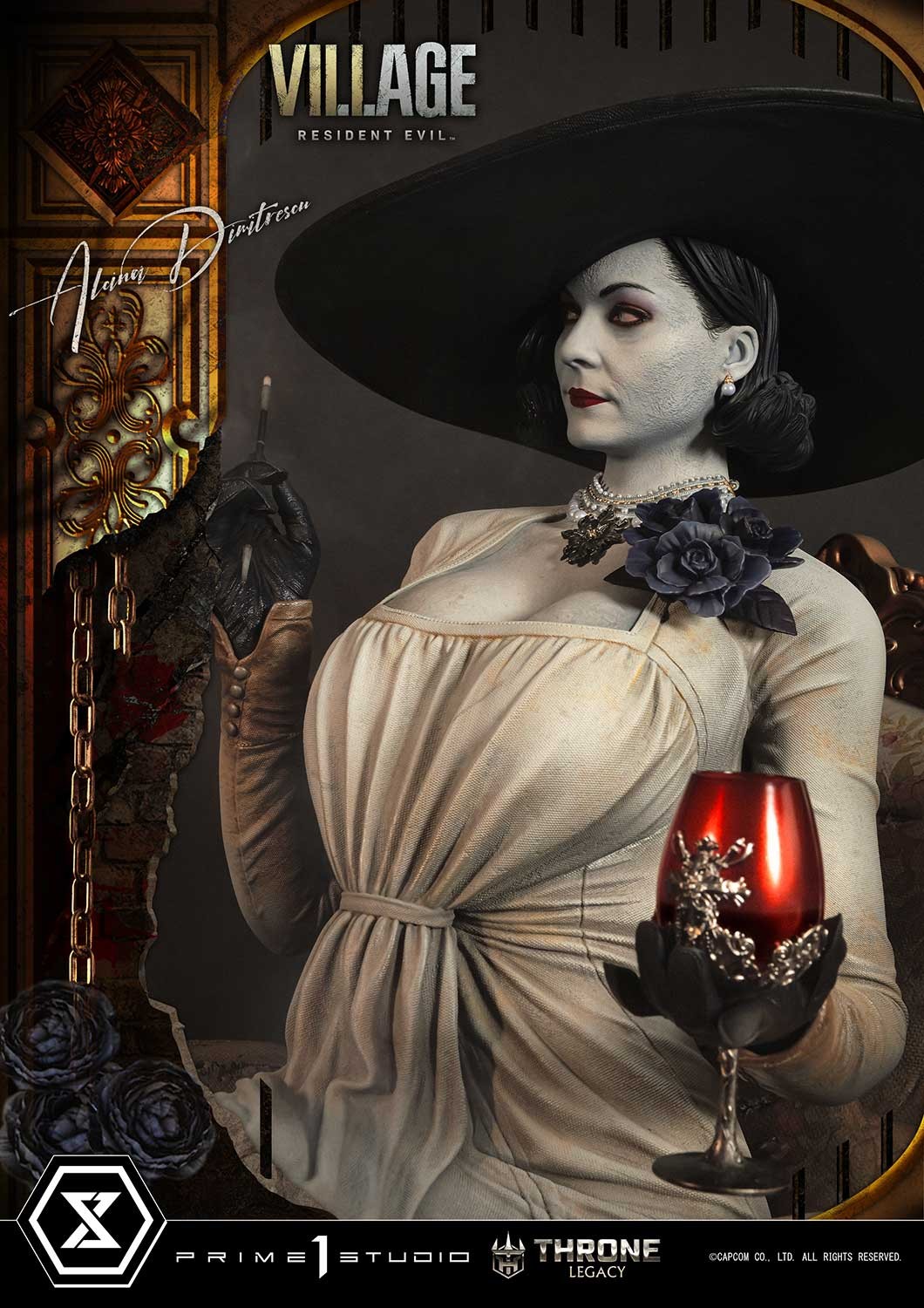 Resident Evil Alcina Dimitrescu Quarter Scale Statue  Collector Edition (Prototype Shown) View 5