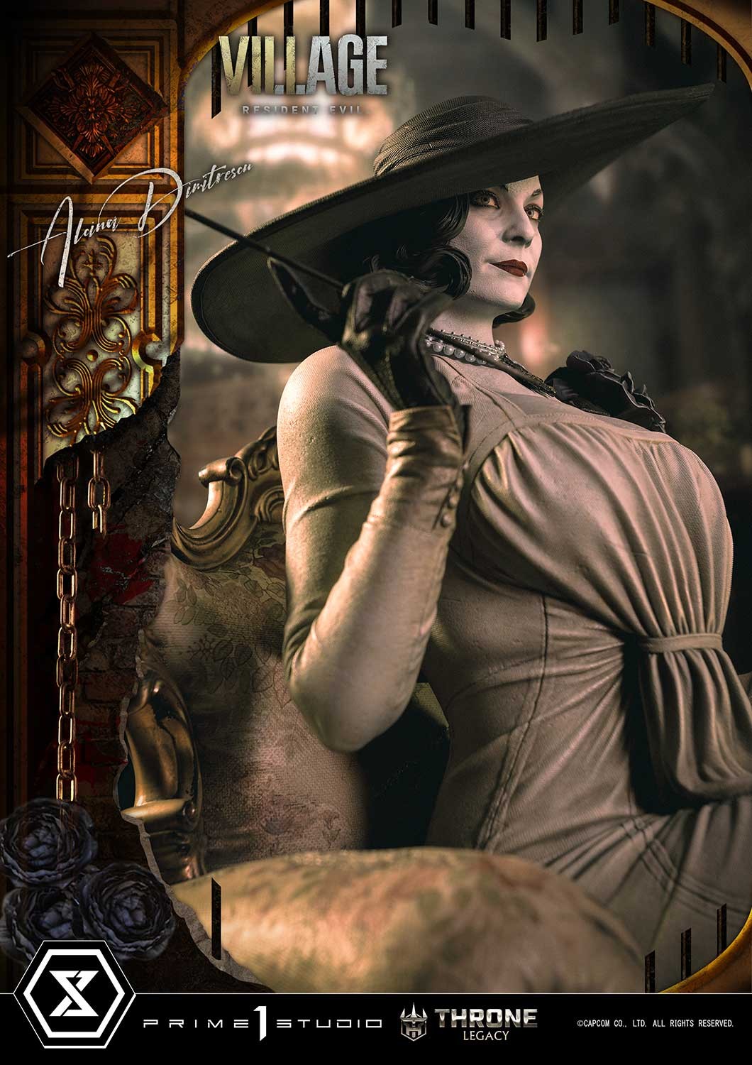 Resident Evil Alcina Dimitrescu Quarter Scale Statue  Collector Edition (Prototype Shown) View 7