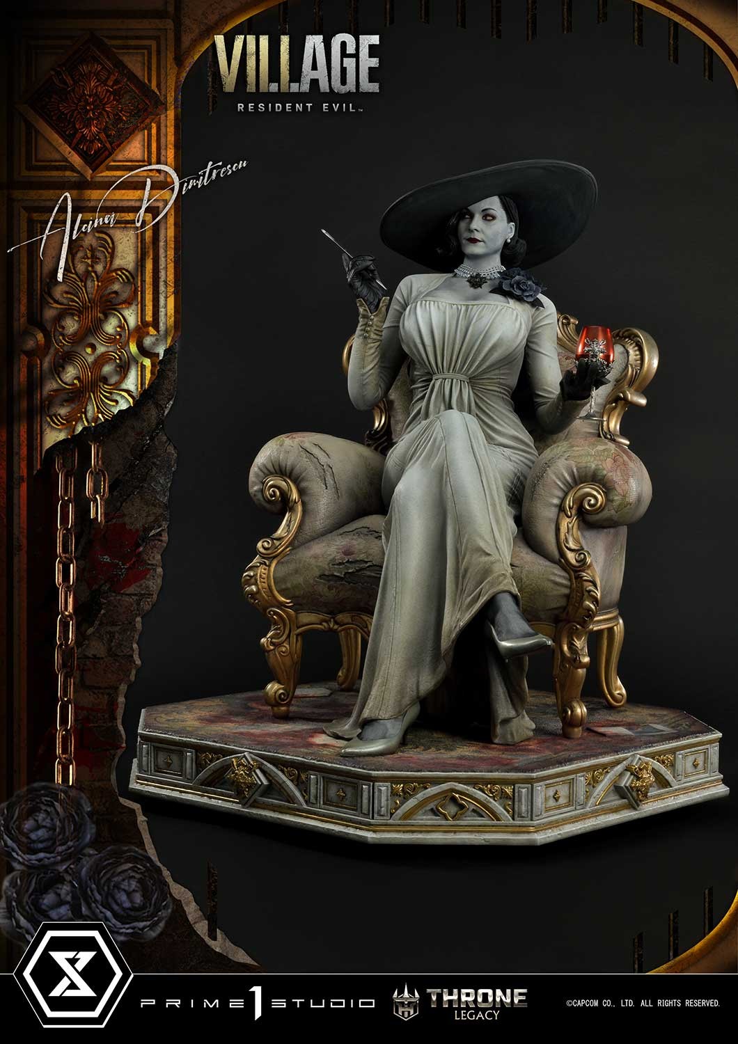 Resident Evil Alcina Dimitrescu Quarter Scale Statue  Collector Edition (Prototype Shown) View 10