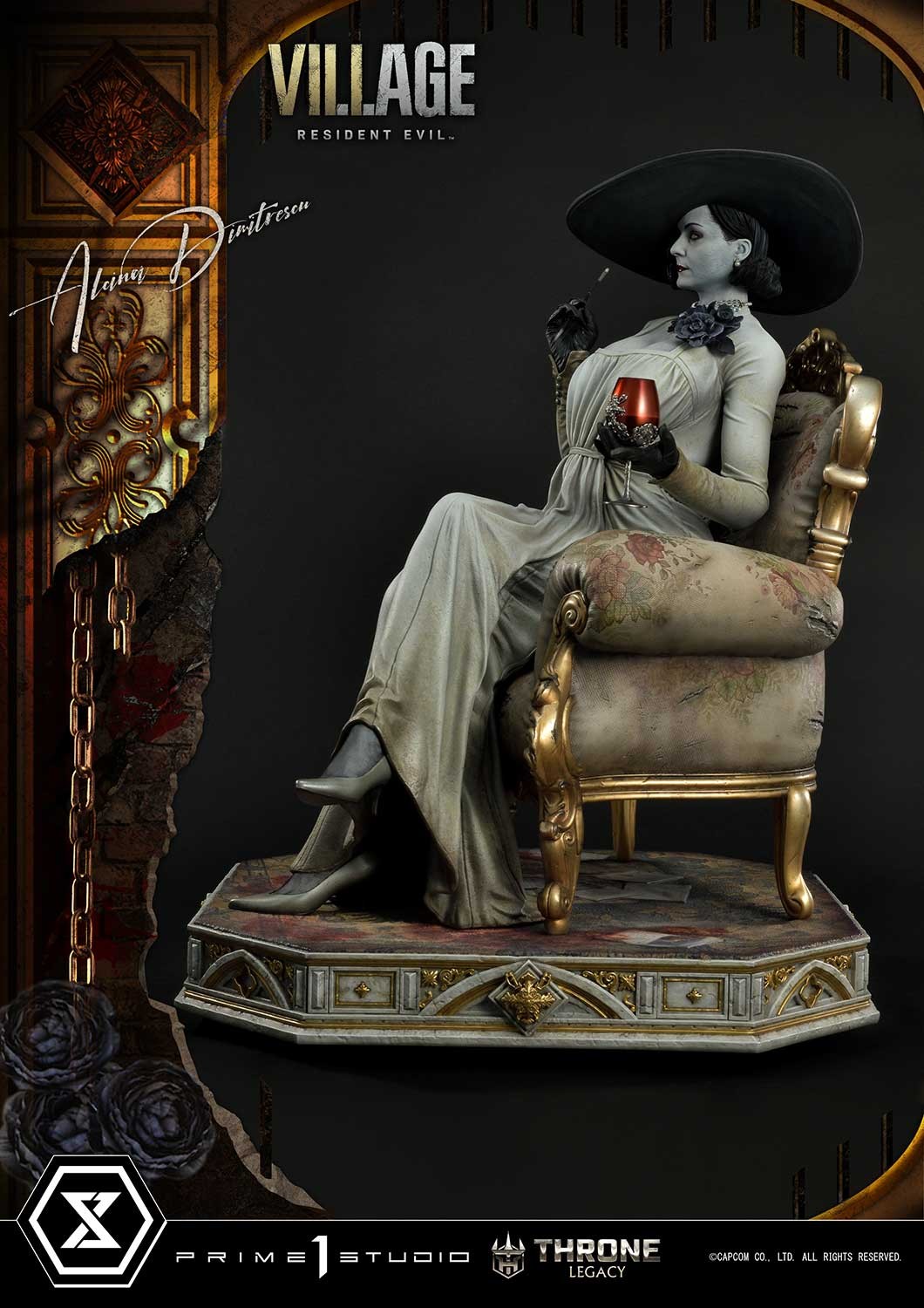 Resident Evil Alcina Dimitrescu Quarter Scale Statue  Collector Edition (Prototype Shown) View 11