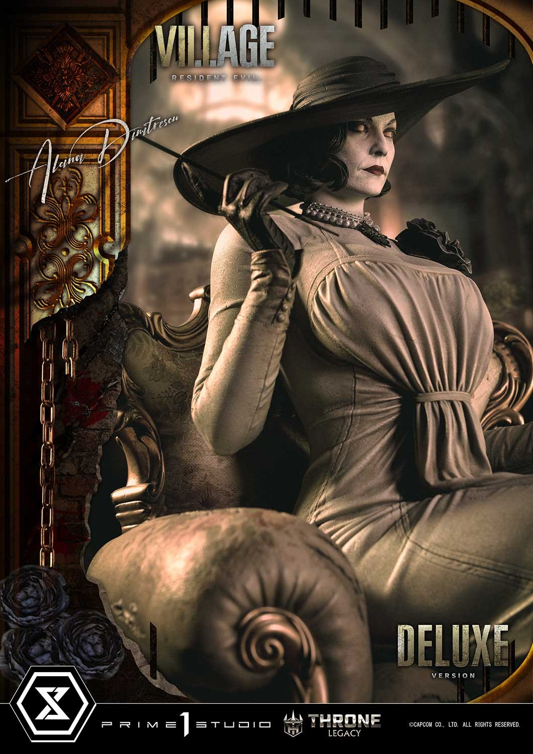 Resident Evil Alcina Dimitrescu (Deluxe Version) Quarter Scale Statue  (Prototype Shown) View 7