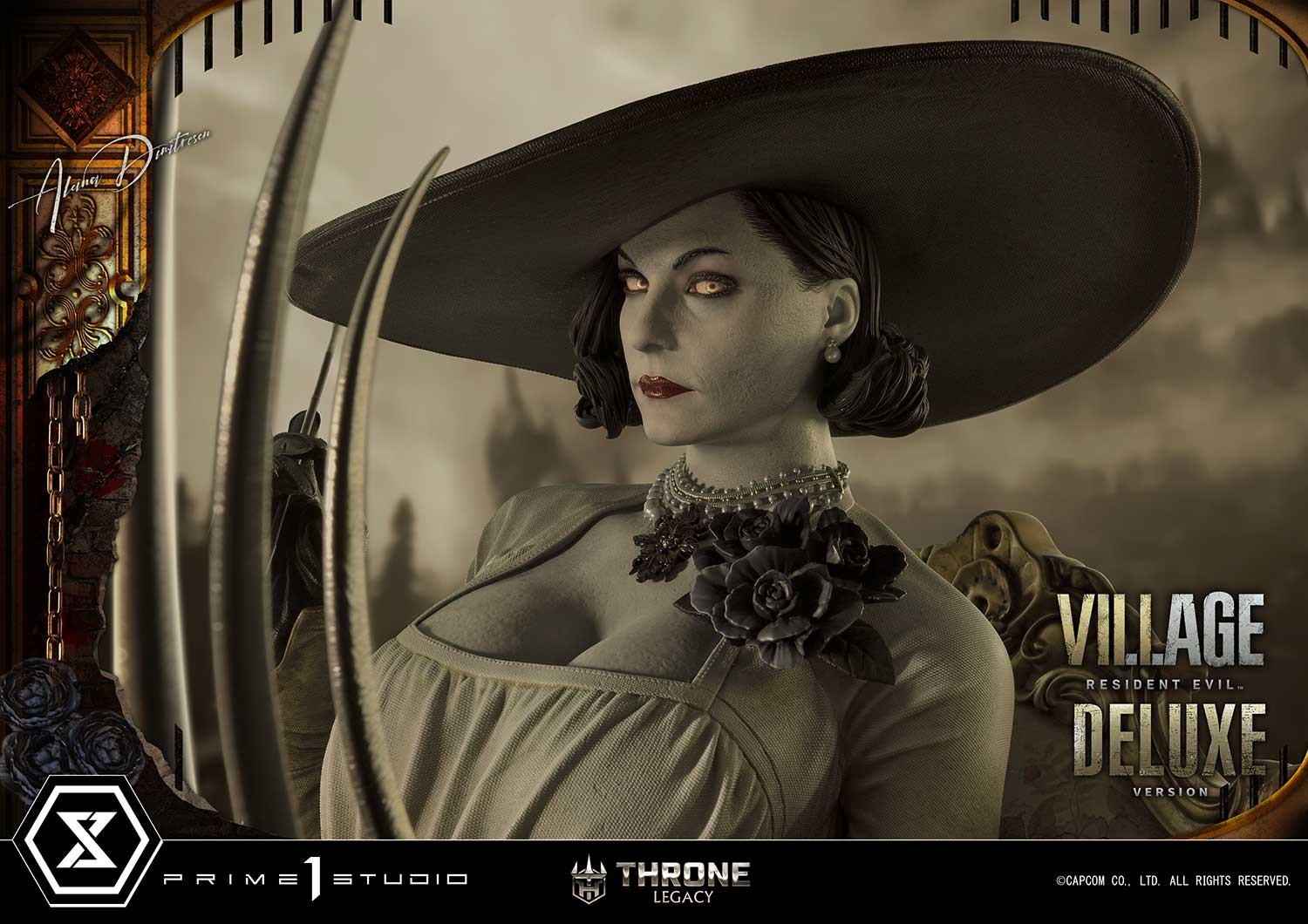 Resident Evil Alcina Dimitrescu (Deluxe Version) Quarter Scale Statue  (Prototype Shown) View 8