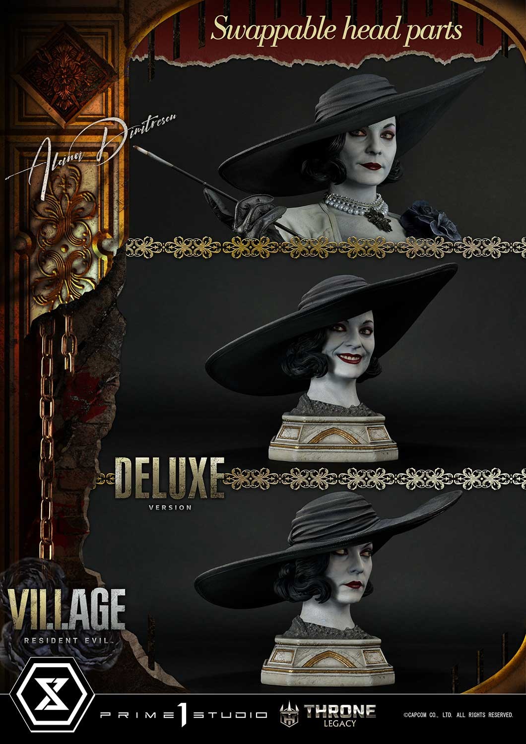 Resident Evil Alcina Dimitrescu (Deluxe Version) Quarter Scale Statue  (Prototype Shown) View 9