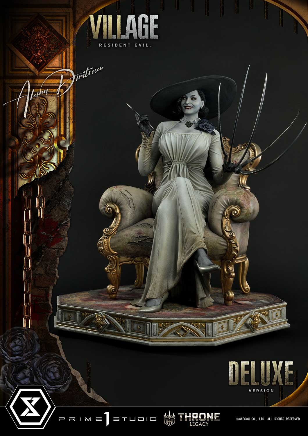 Resident Evil Alcina Dimitrescu (Deluxe Version) Quarter Scale Statue  (Prototype Shown) View 13