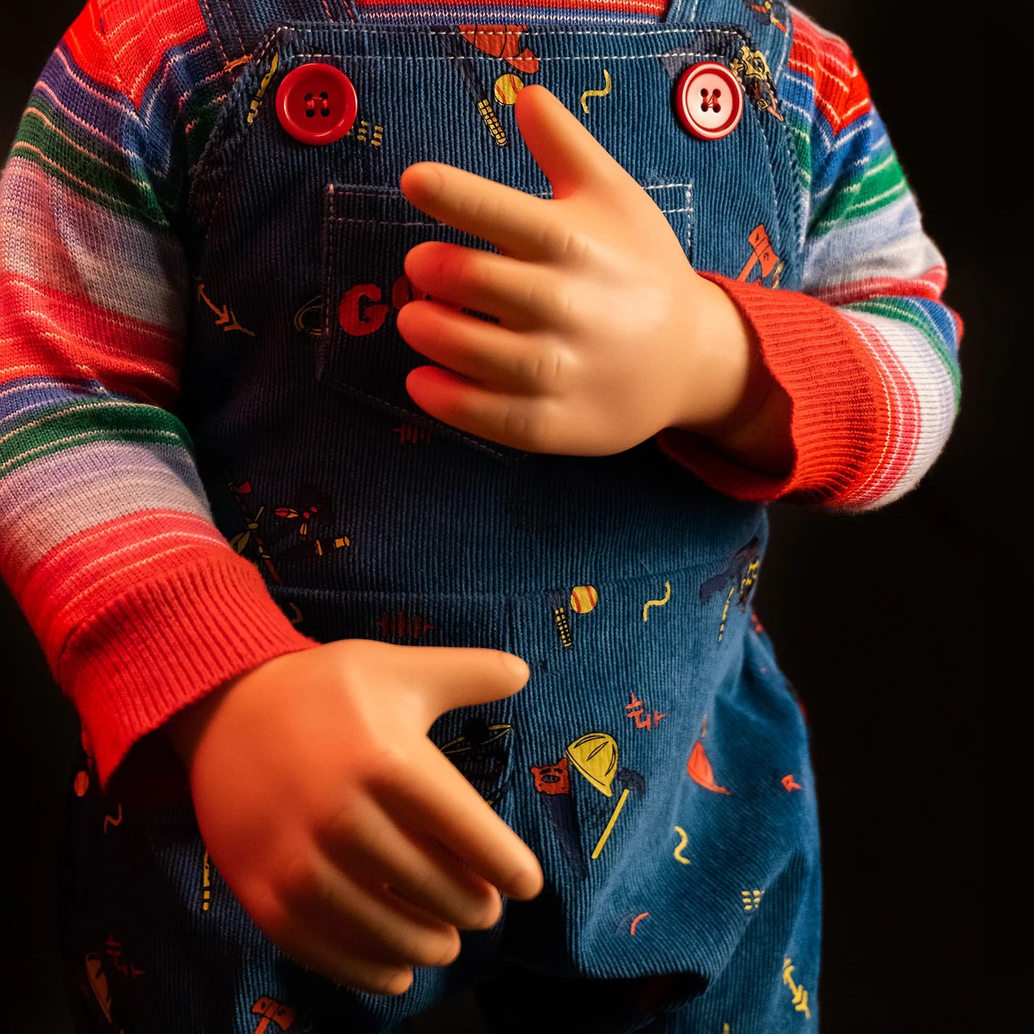 Child's Play 2 Ultimate Chucky Good Guy "Tommy" Head and Hand Set Accessories Set  (Prototype Shown) View 6