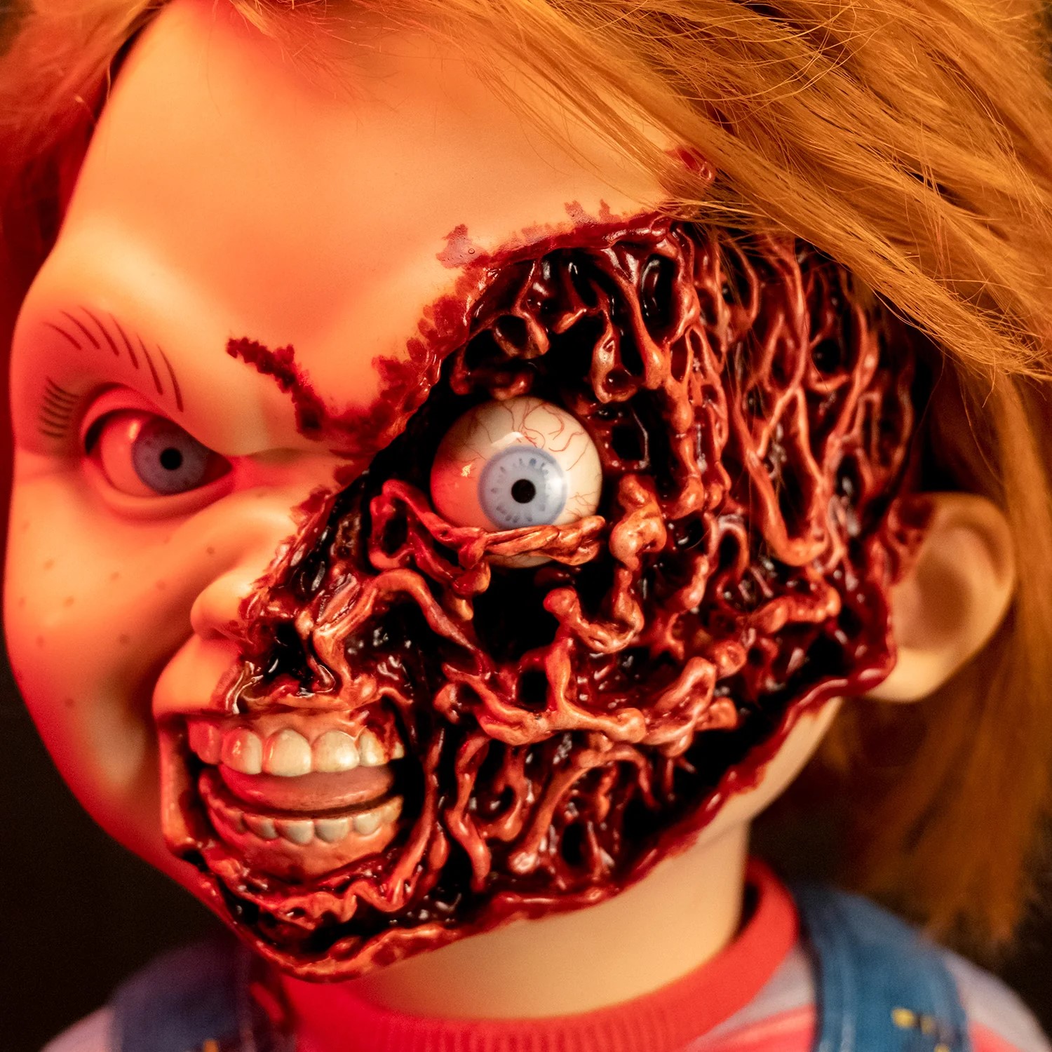 Child's Play Ultimate Chucky Pizza Face Head Accessories  (Prototype Shown) View 3