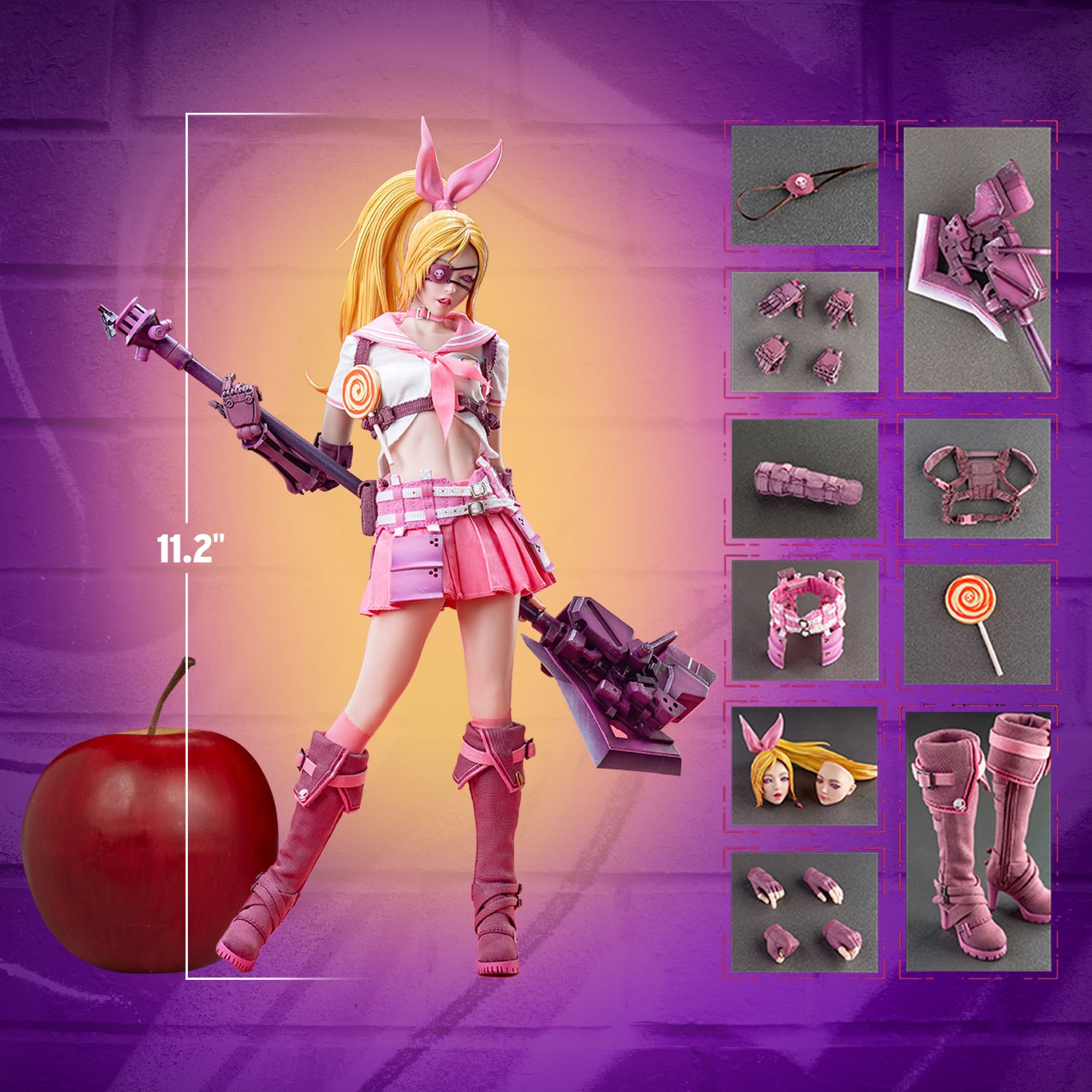 i8TOYS 1/6 Mentality Agency Candy Battle Damaged Figure [i8
