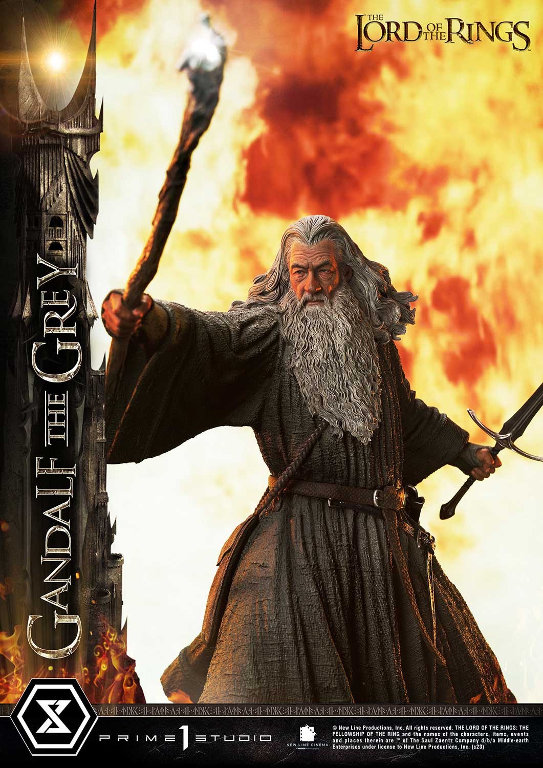 The Lord of the Rings Gandalf the Grey Quarter Scale Statue  (Prototype Shown) View 7