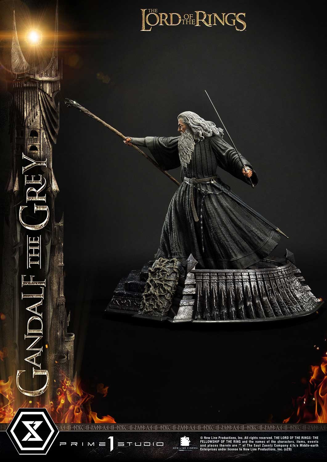 The Lord of the Rings Gandalf the Grey Quarter Scale Statue  (Prototype Shown) View 11