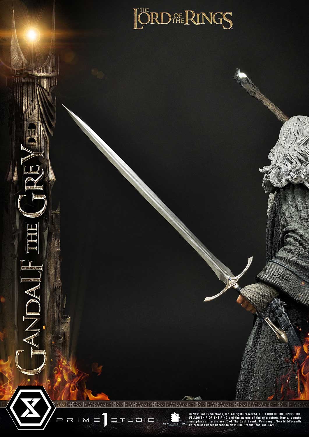 The Lord of the Rings Gandalf the Grey Quarter Scale Statue  (Prototype Shown) View 12