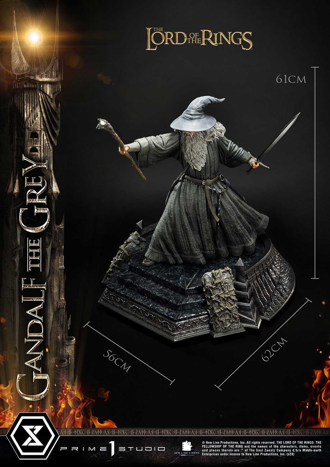 Gandalf the Grey 1:4 Scale Statue by Prime 1 Studio