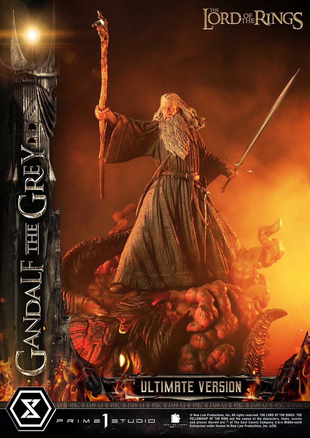 The Lord of the Rings Gandalf the Grey (Ultimate Version) Quarter Scale Statue  (Prototype Shown) View 3