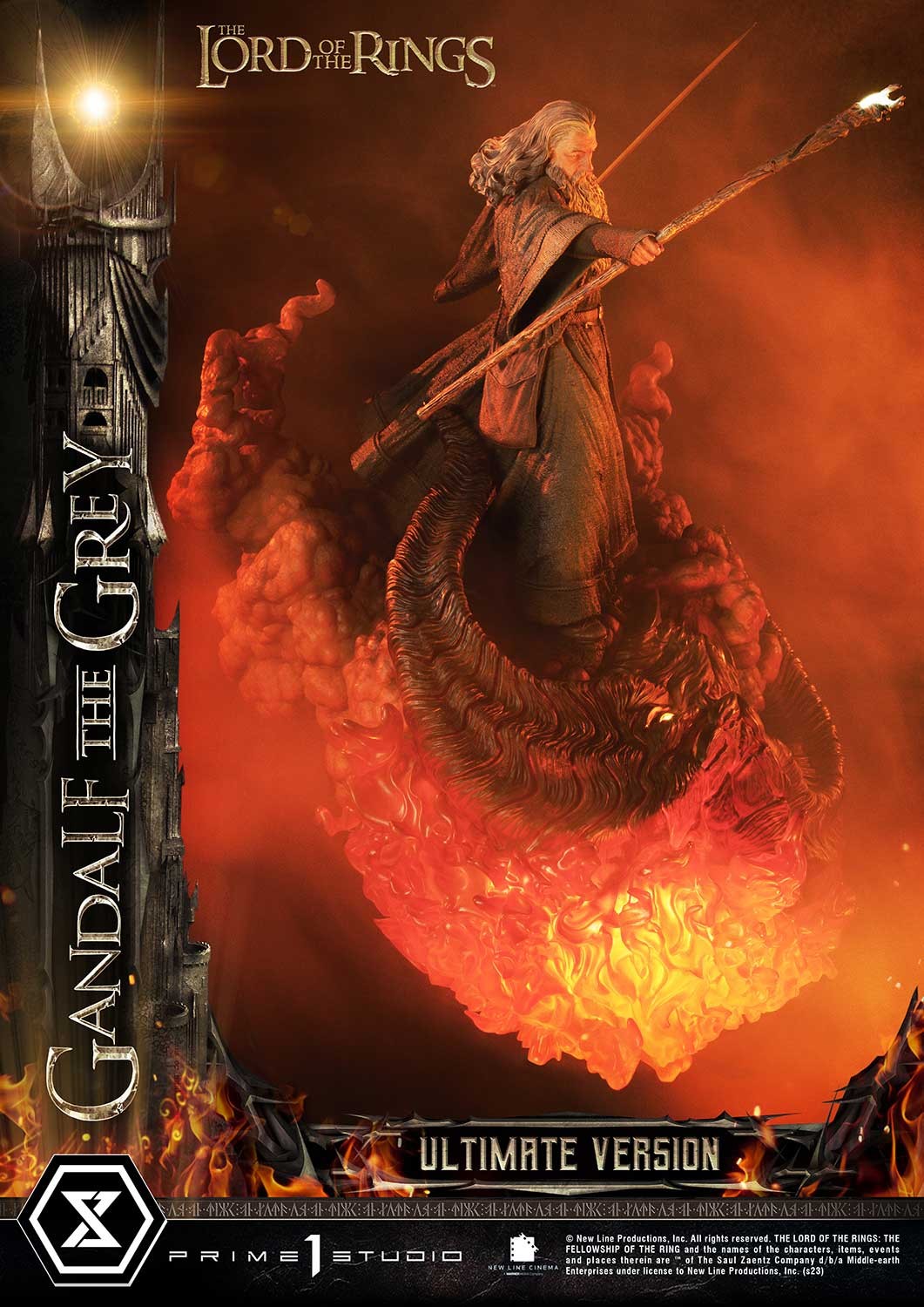 The Lord of the Rings Gandalf the Grey (Ultimate Version) Quarter Scale Statue  (Prototype Shown) View 6
